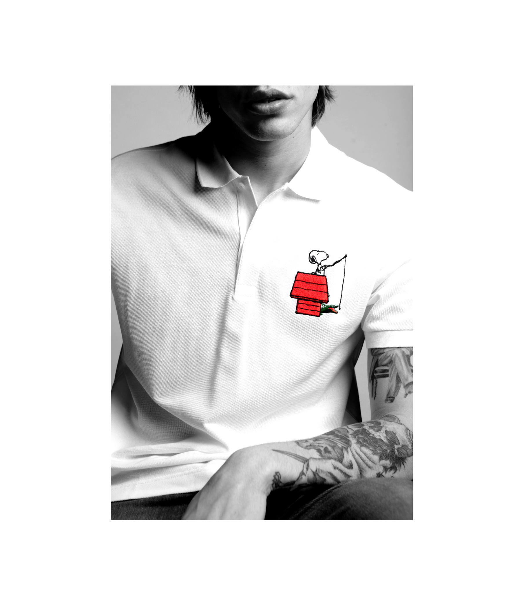 lacoste snoopy polo shirt