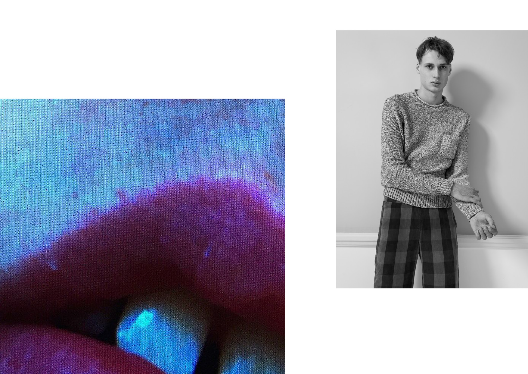 Cyriel wears a jumper by TOMMY HILFIGER & a pants by ESSENTIEL