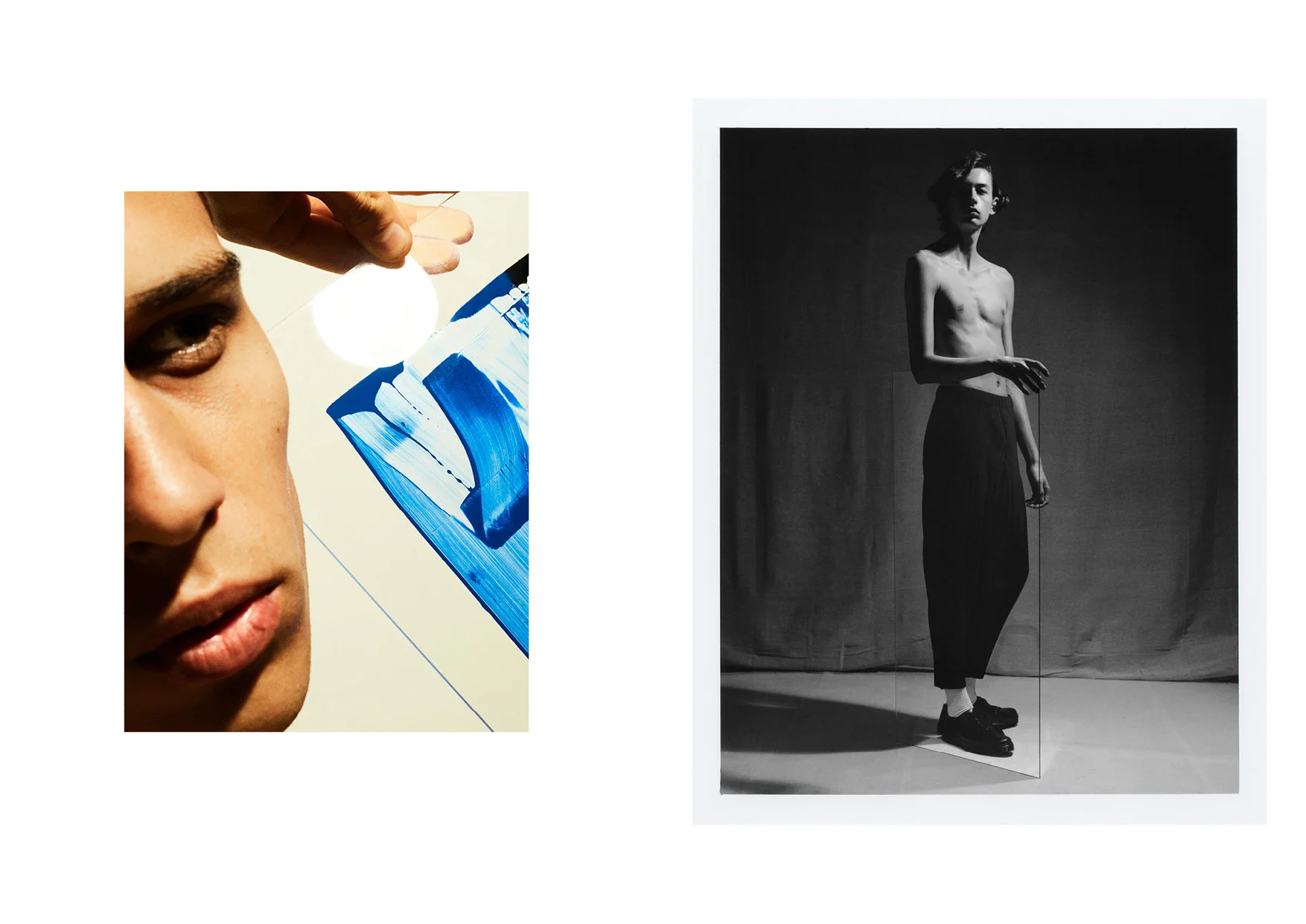 Trousers Pleats by Issey Miyake , Shoes Common Projects , Socks Falke