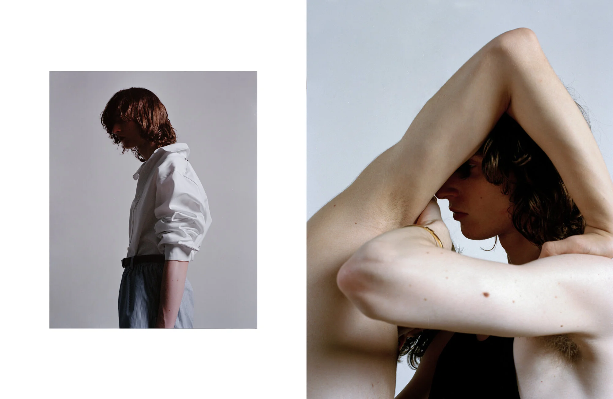 Left Shirt Balenciaga, short Alexander Wang and belt Fendi Right Bracelet Alan Crocetti