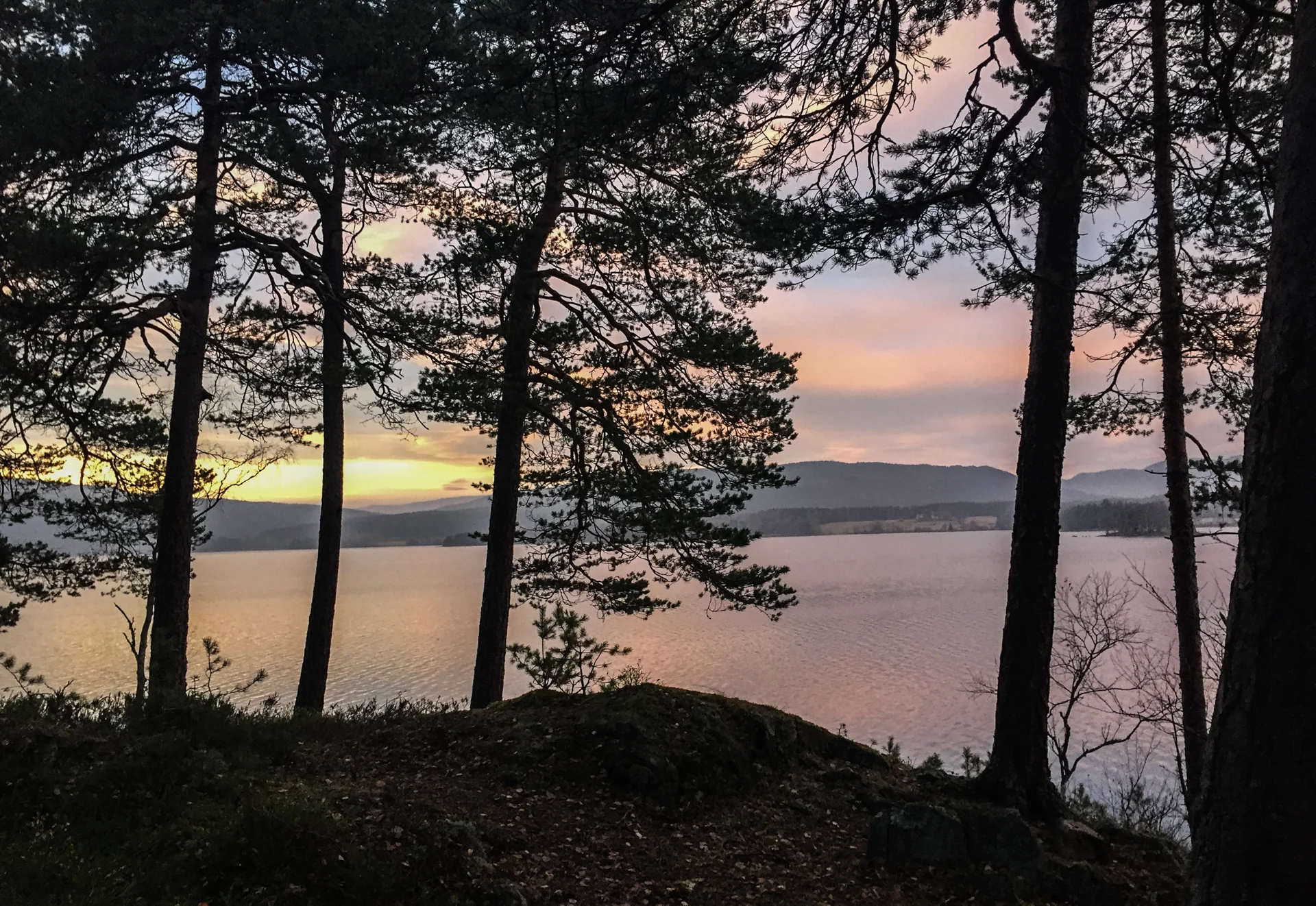 Det første fine stedet jeg finner ved vannet.