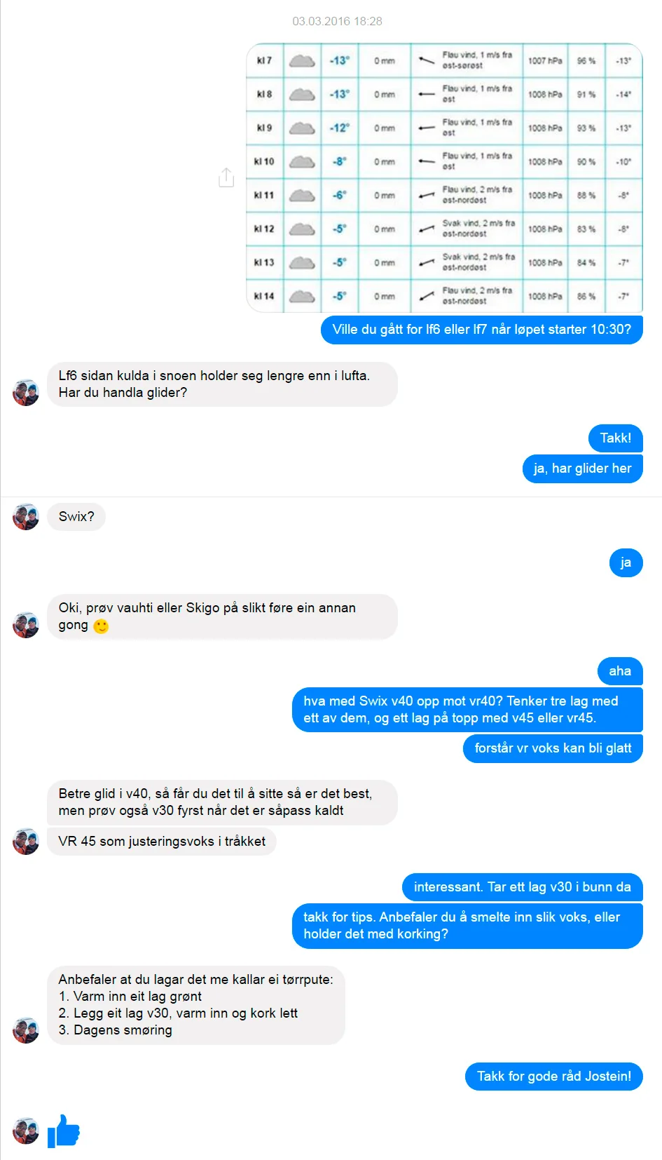 Jostein Vinjeruis tips.