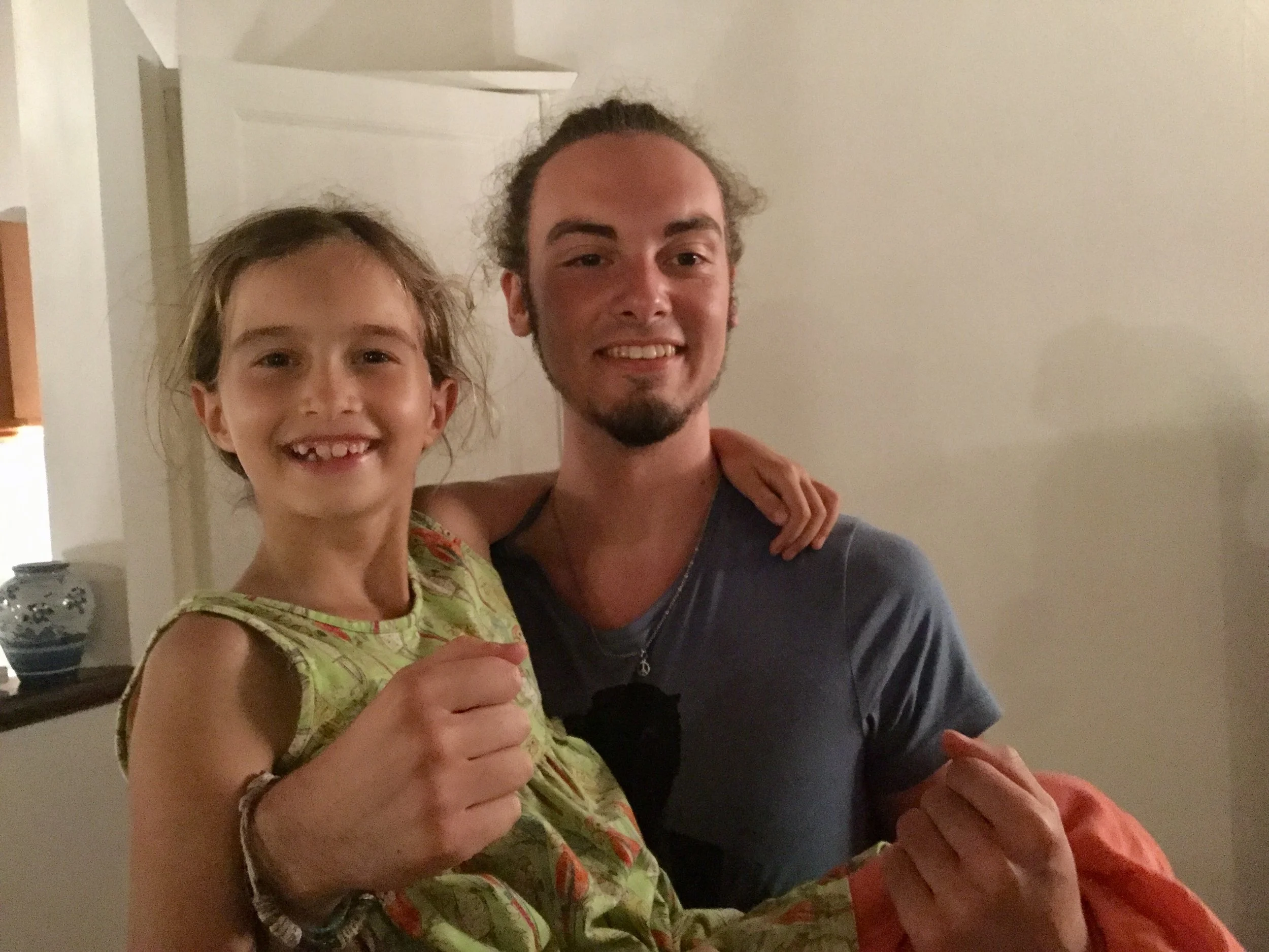 Lili and cousin Giuliano.