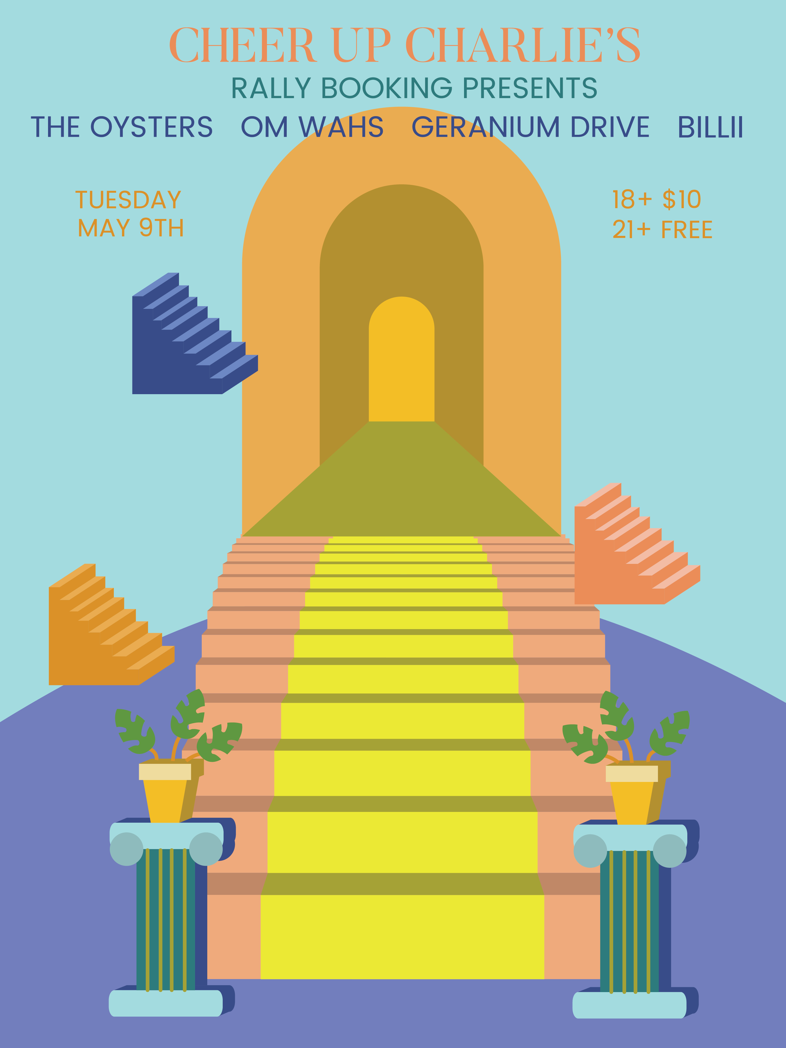 May 9, Austin, TX - Gig Poster for Cheer Up Charlie's