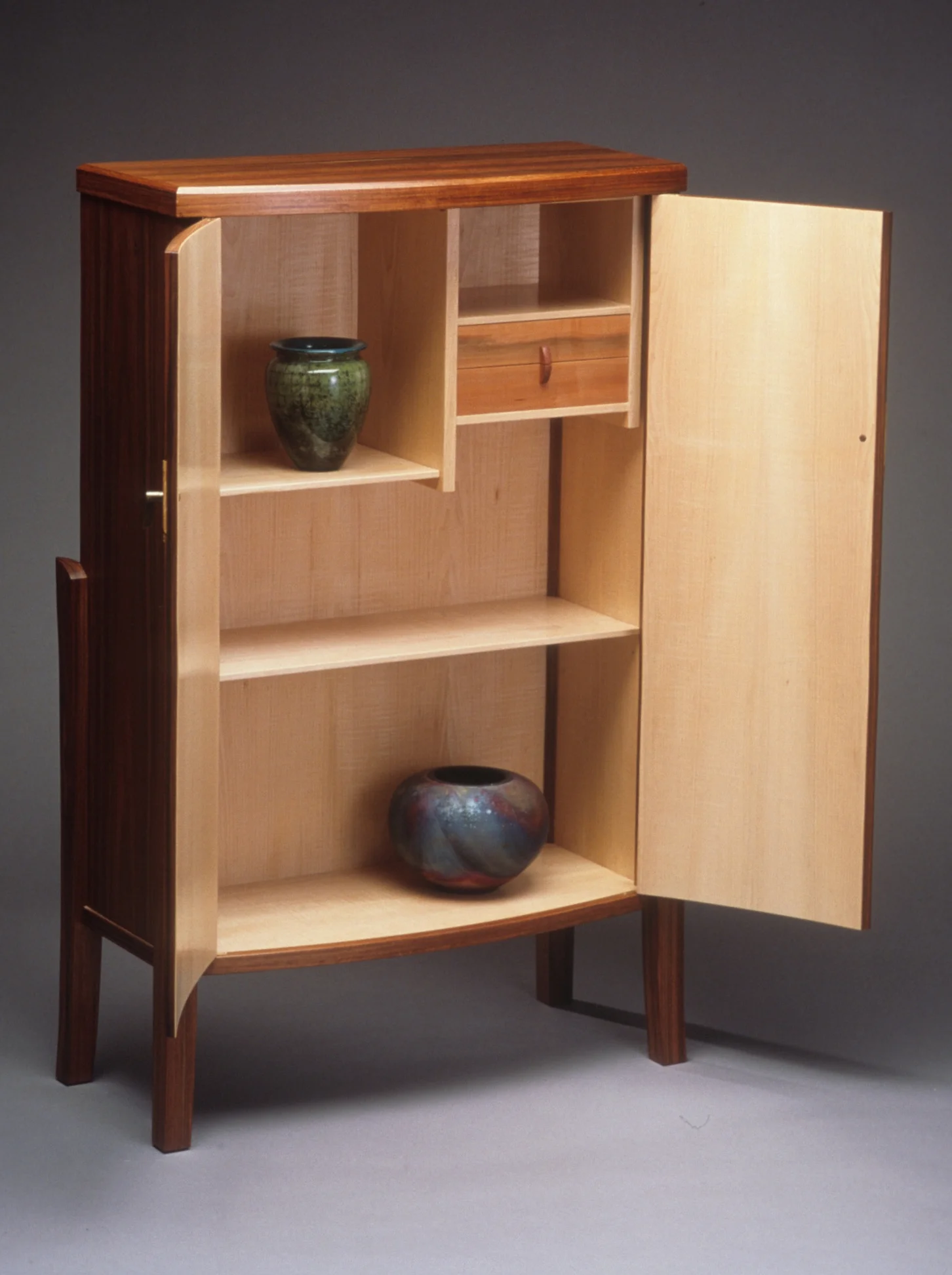 Figured maple interior