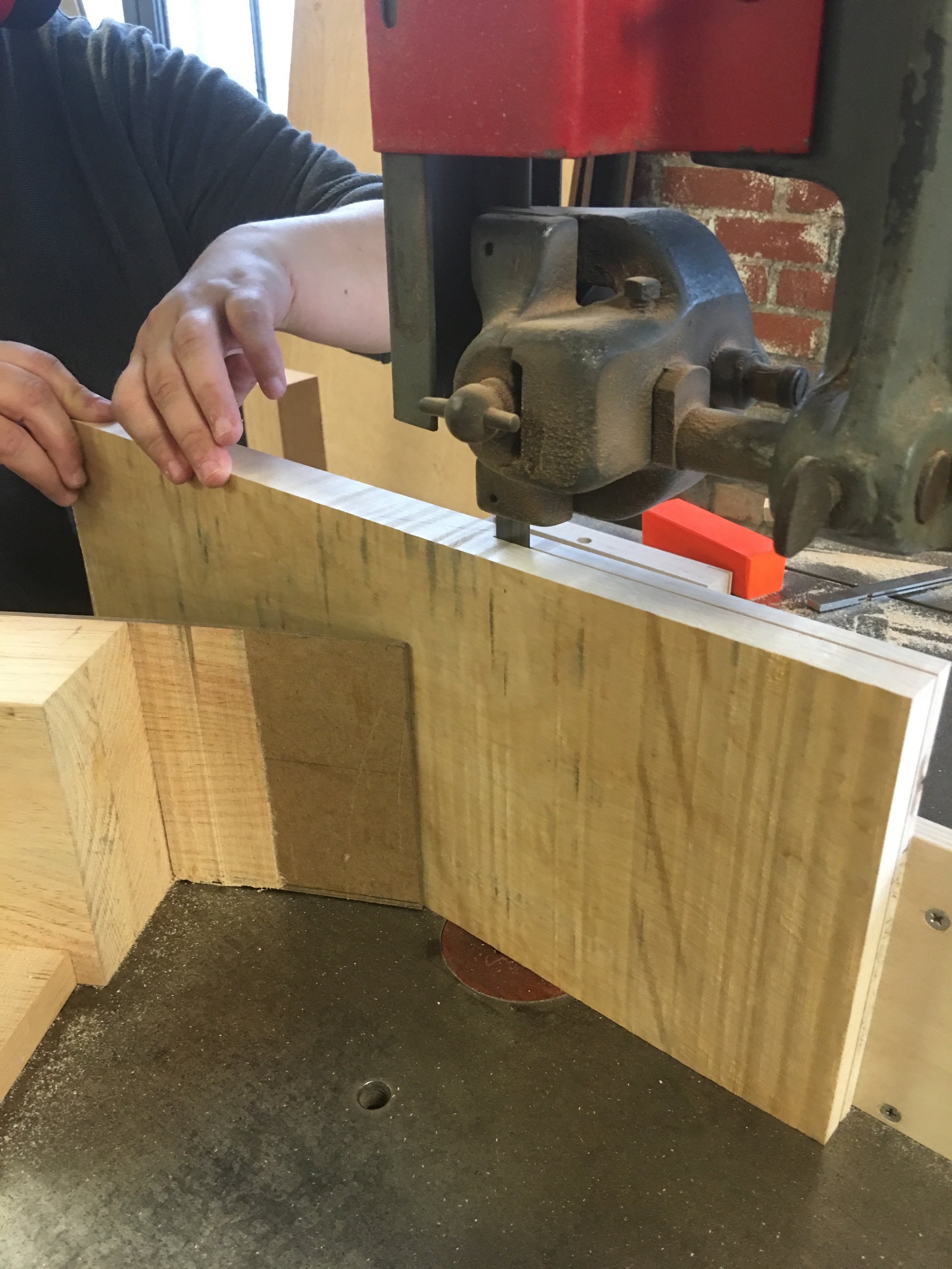 Resawing on the 36" Oliver bandsaw