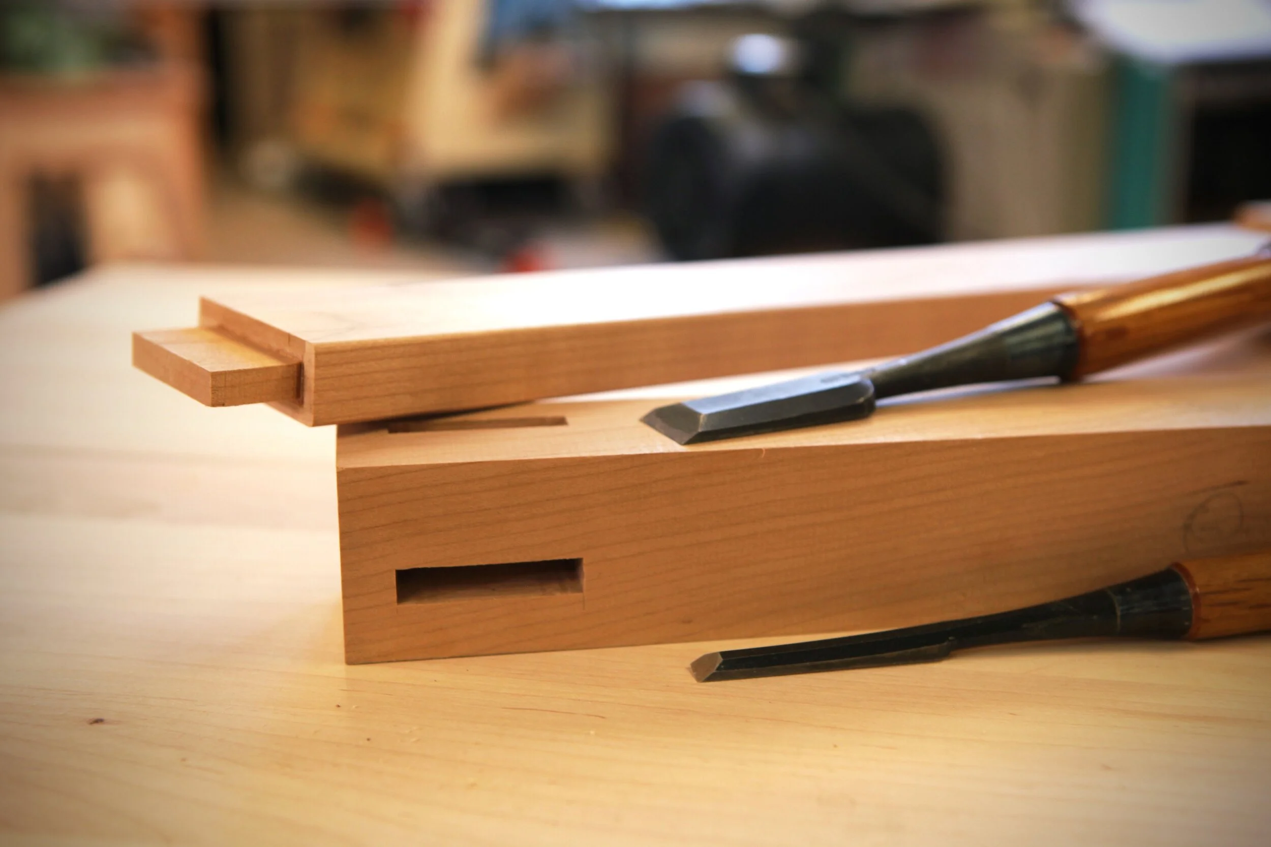 Traditional mortise and tenon joinery