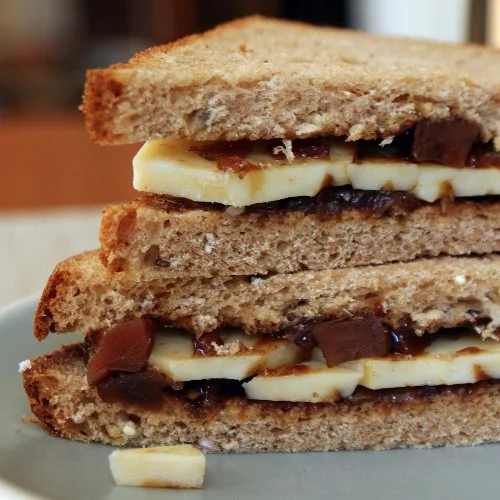 A world-famous cheese-and-branston pickle sandwich