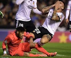This is what it feels like when you smash your cheek into someone's face.