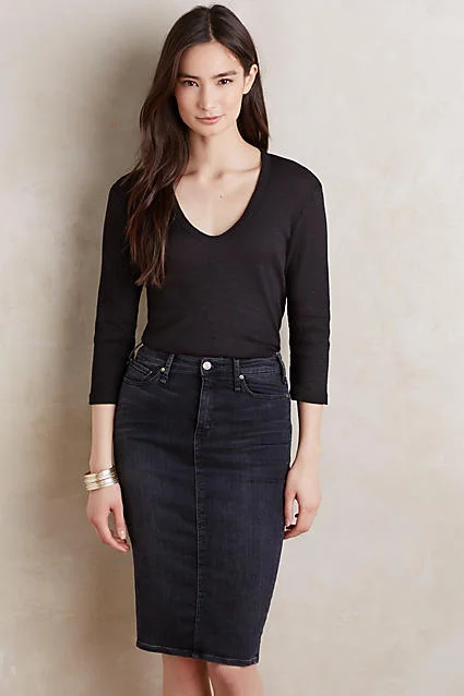 Anthropologie Ribbed Slim Tee