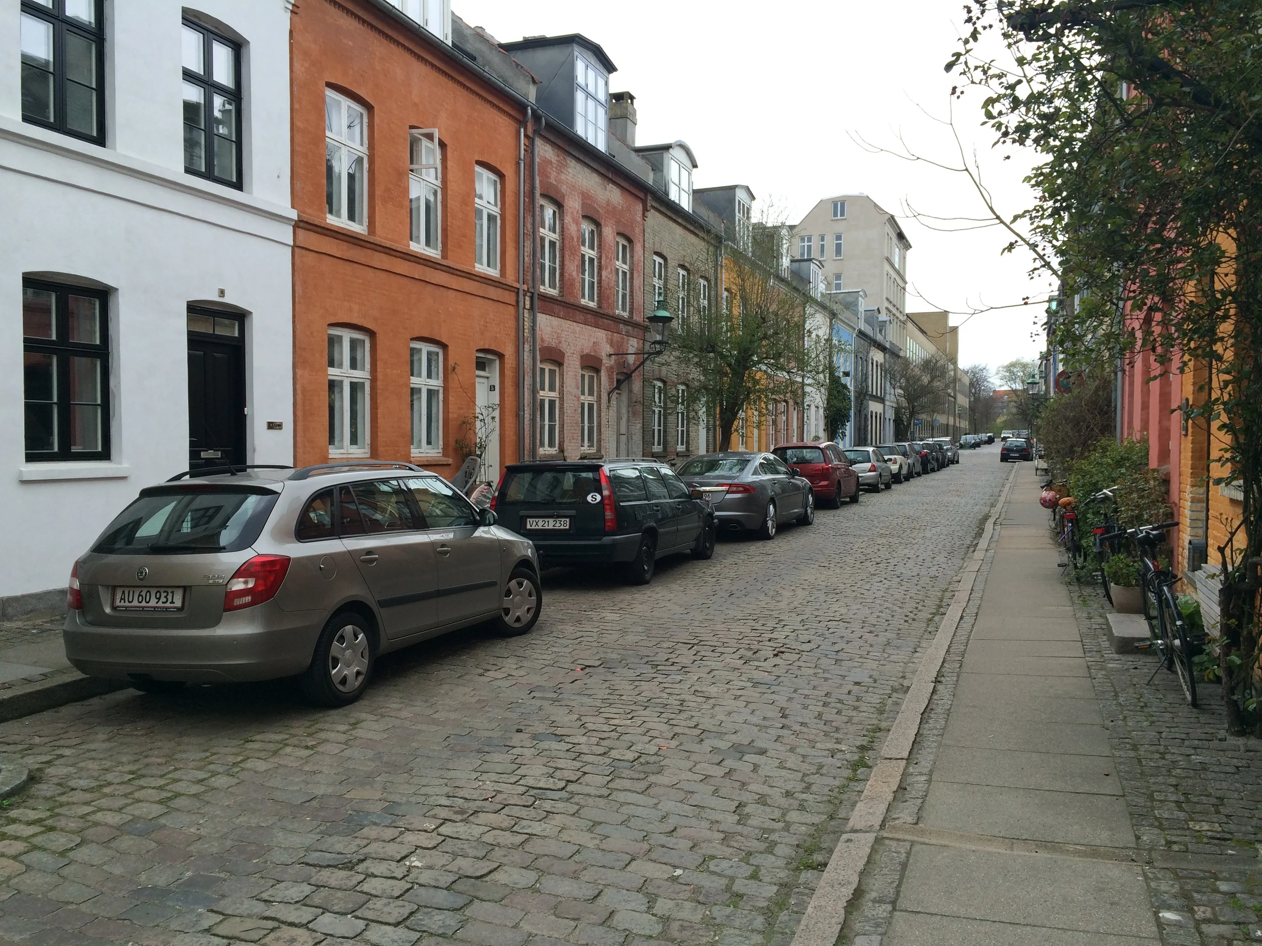 Copenhagen city residential street