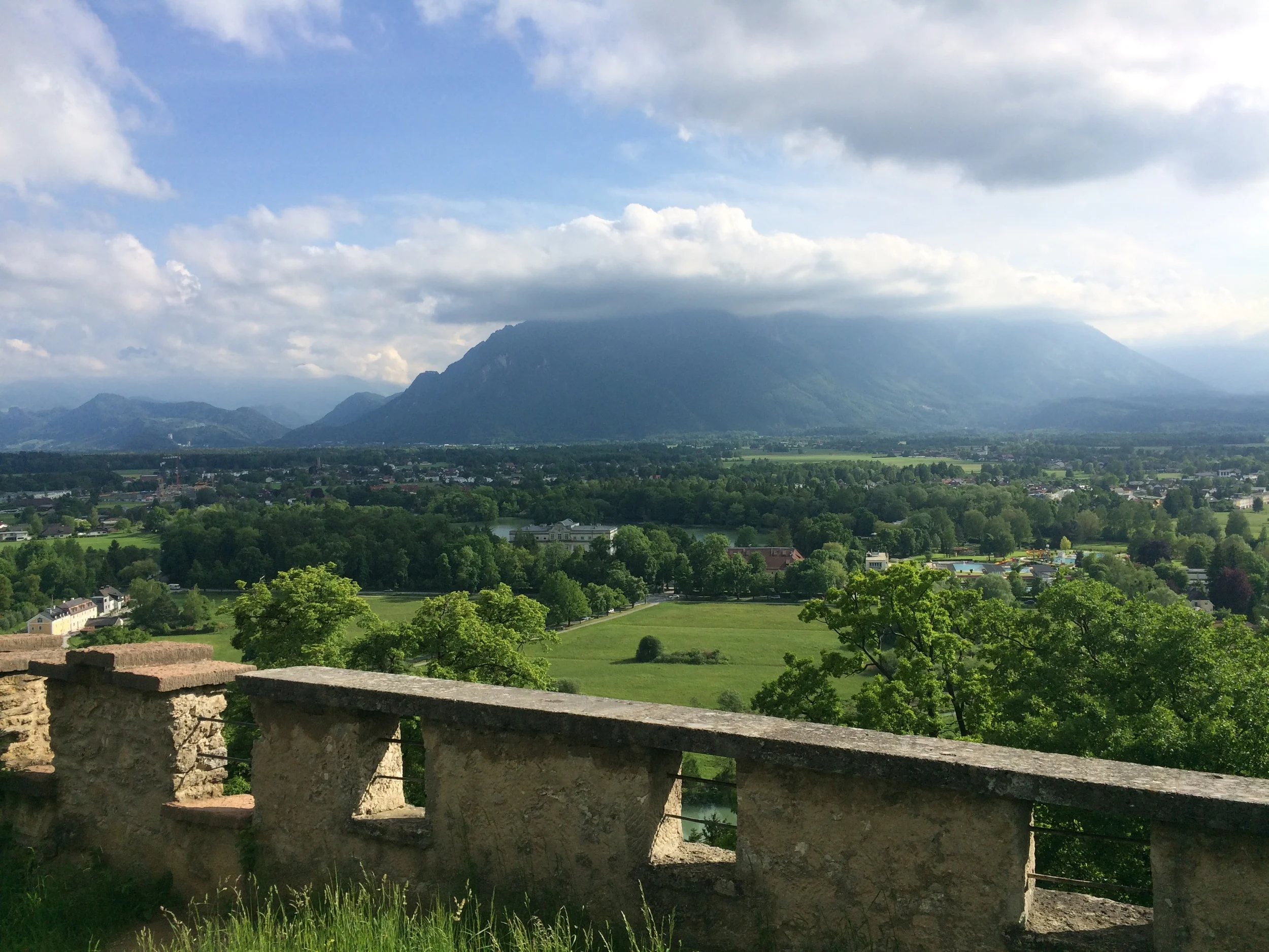 Another Sound of Music site- the house (center) where the veranda/river scenes were filmed