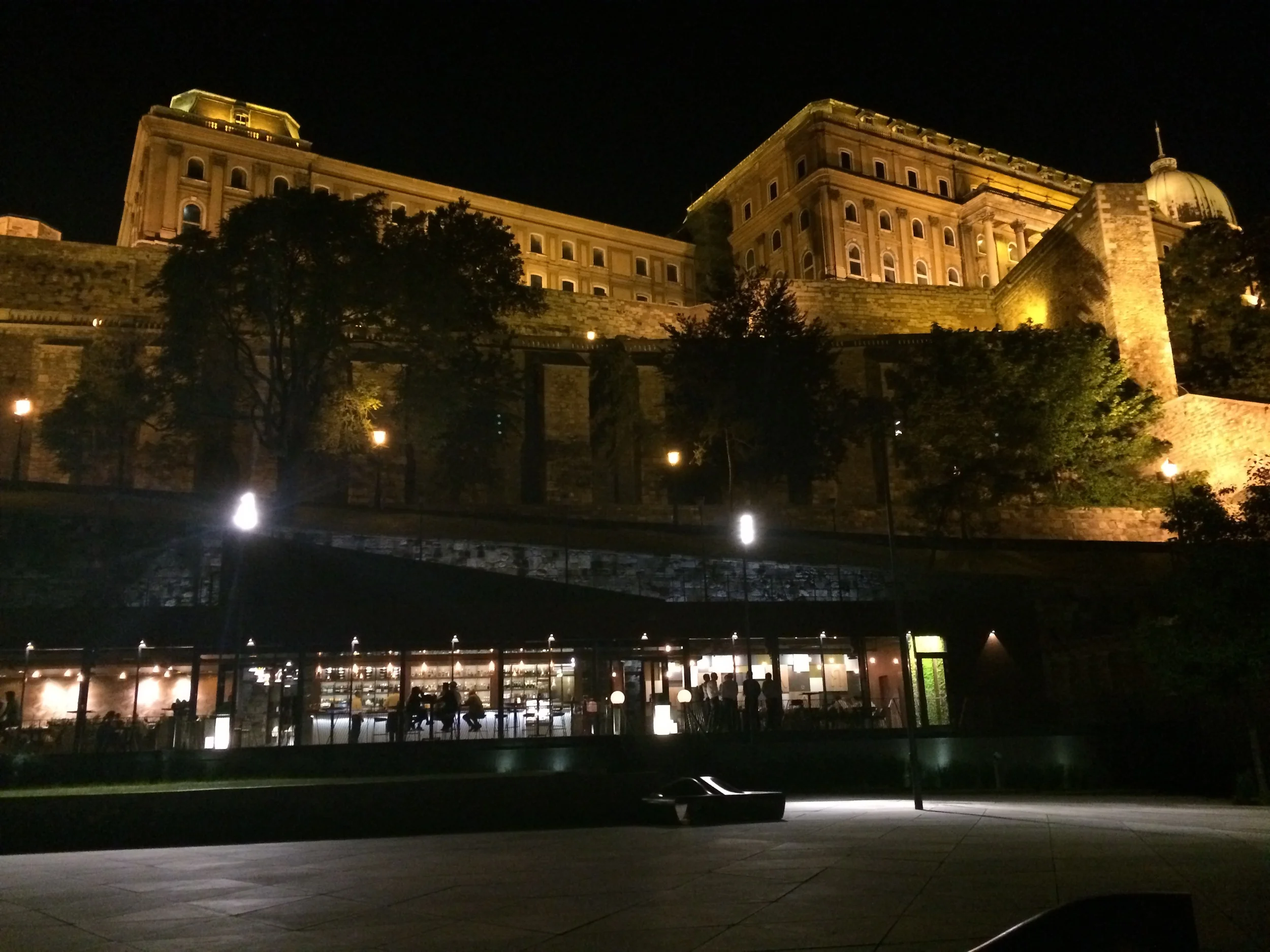 Grab a drink under Buda Castle