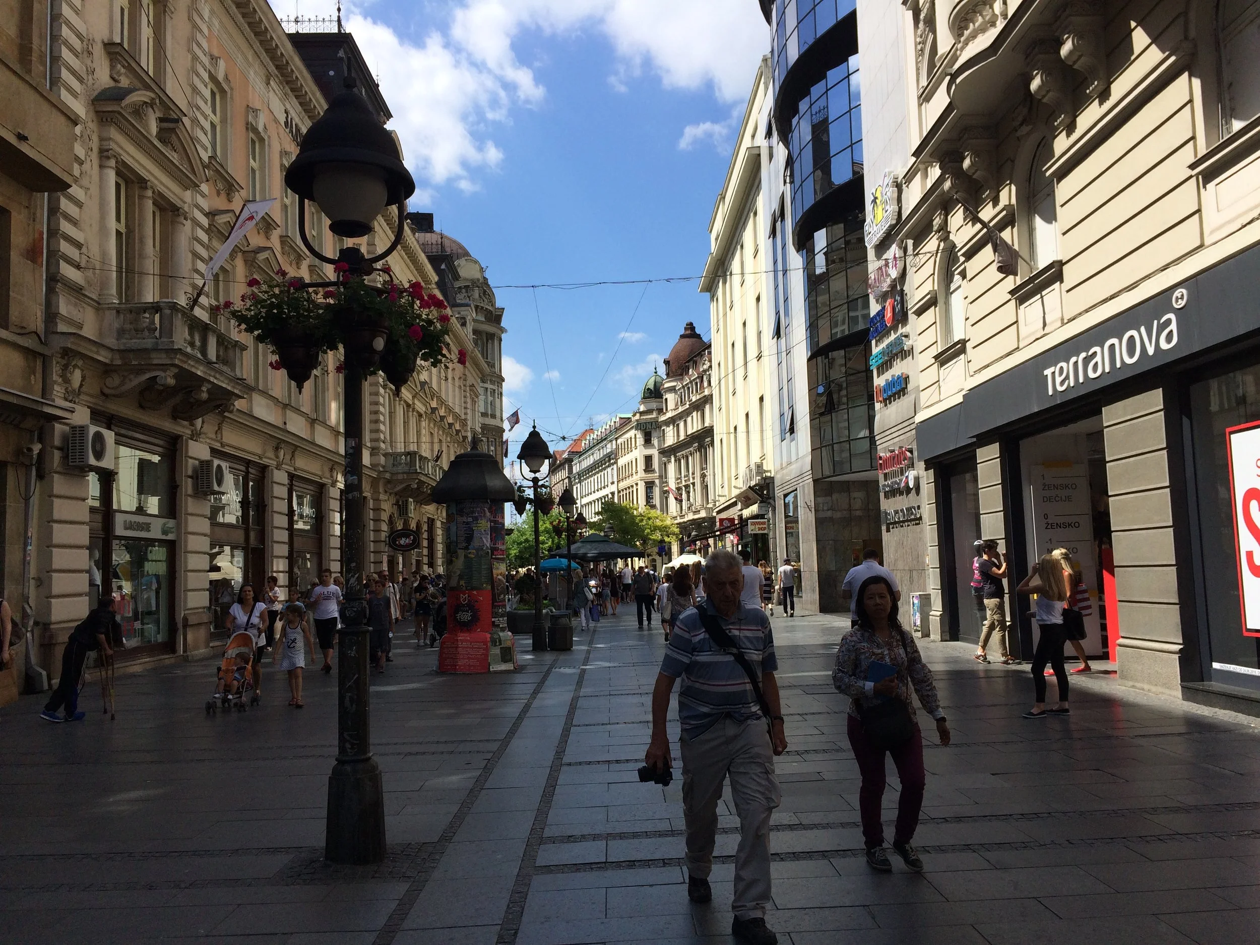 Pedestrian street, Knez Mihailova with Austrian era architecture