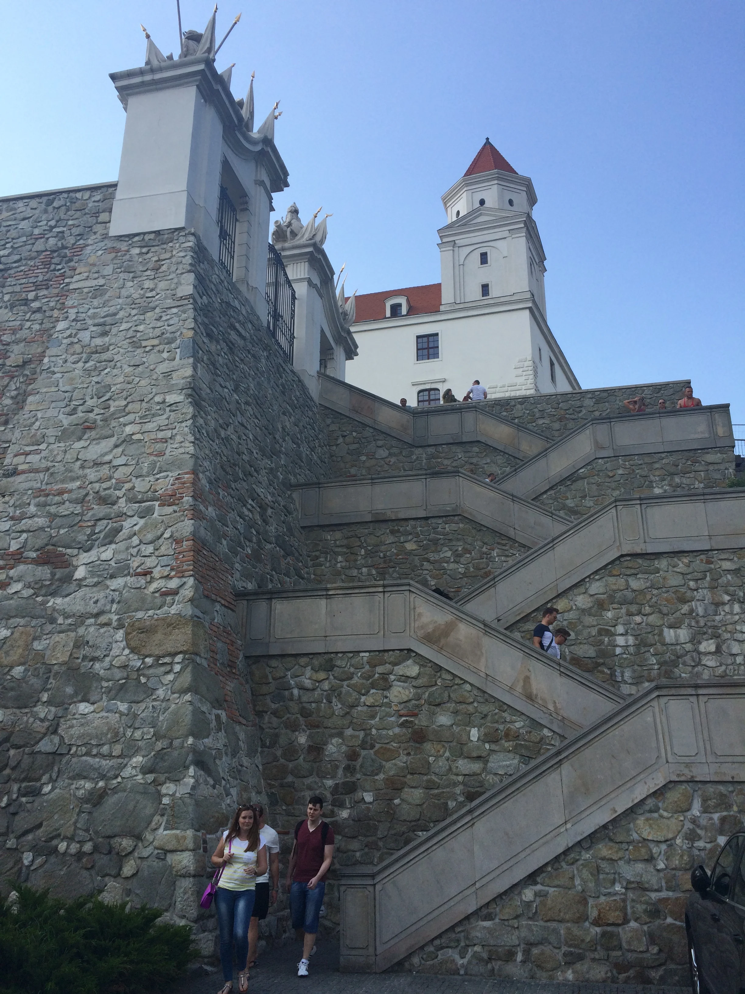 Steps up to Bratislava Castle
