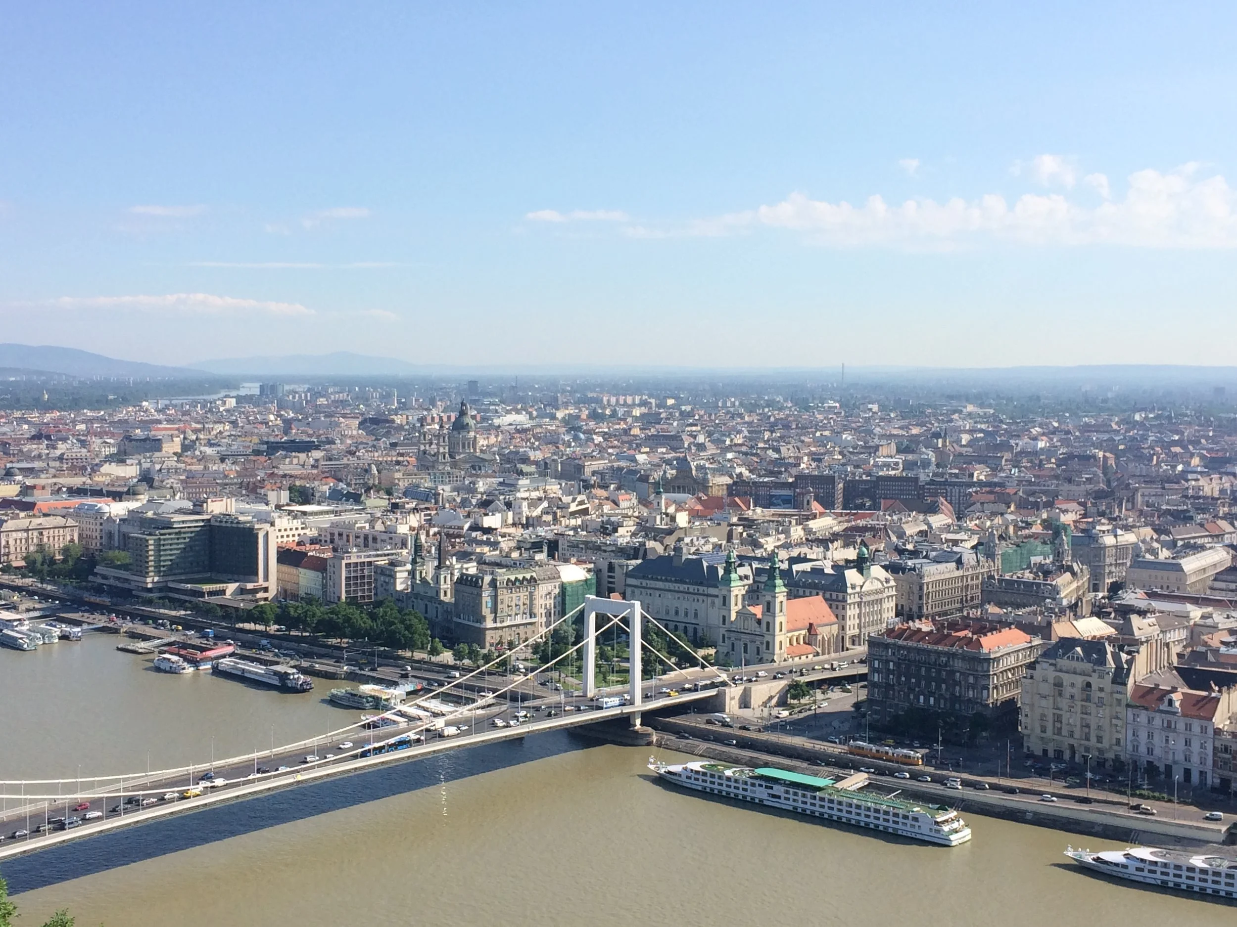 View from atop Gellert Hill