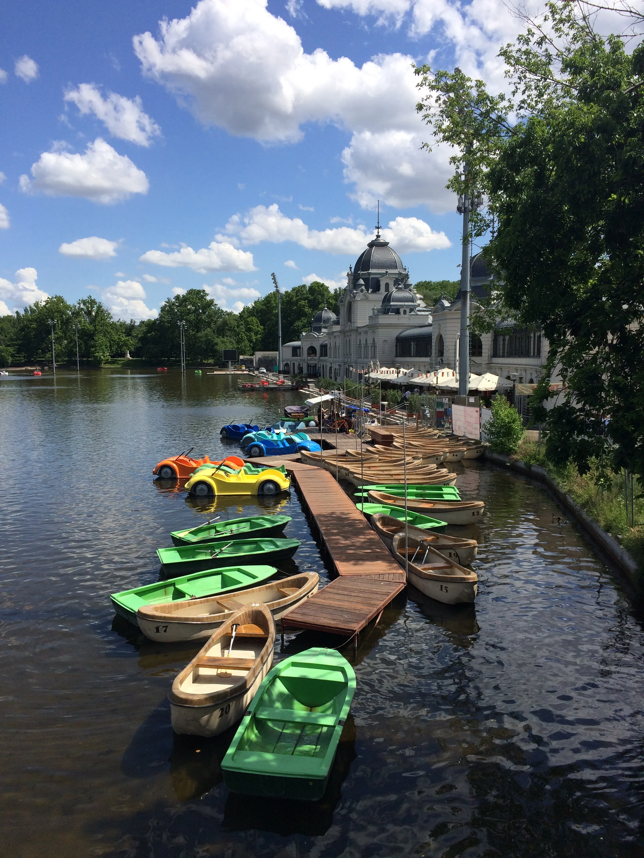 Rowing lake at Varosliget Castle