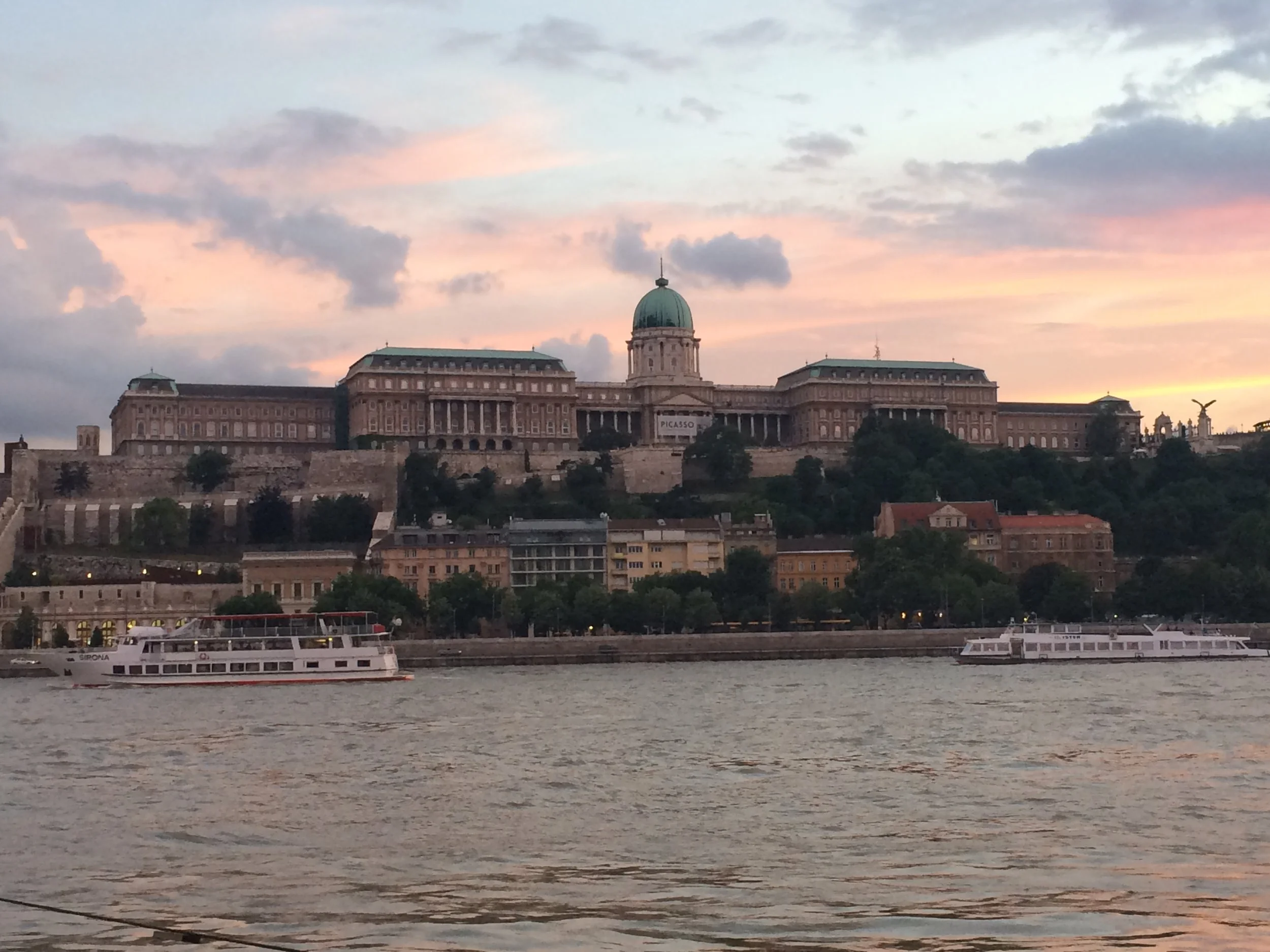 Buda Castle at dusk