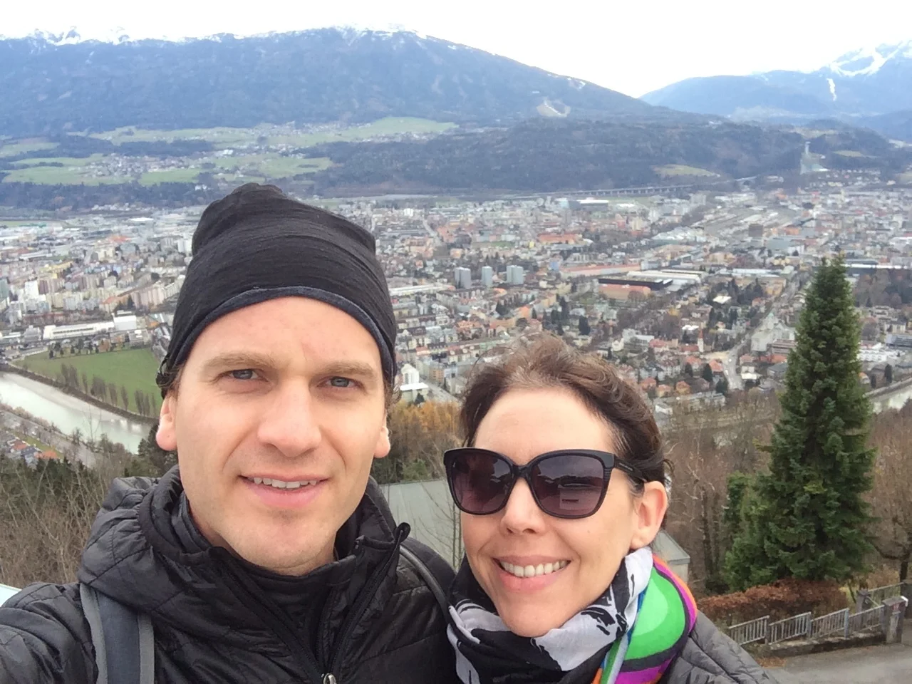 Above the city, courtesy of the Nordkette Funicular