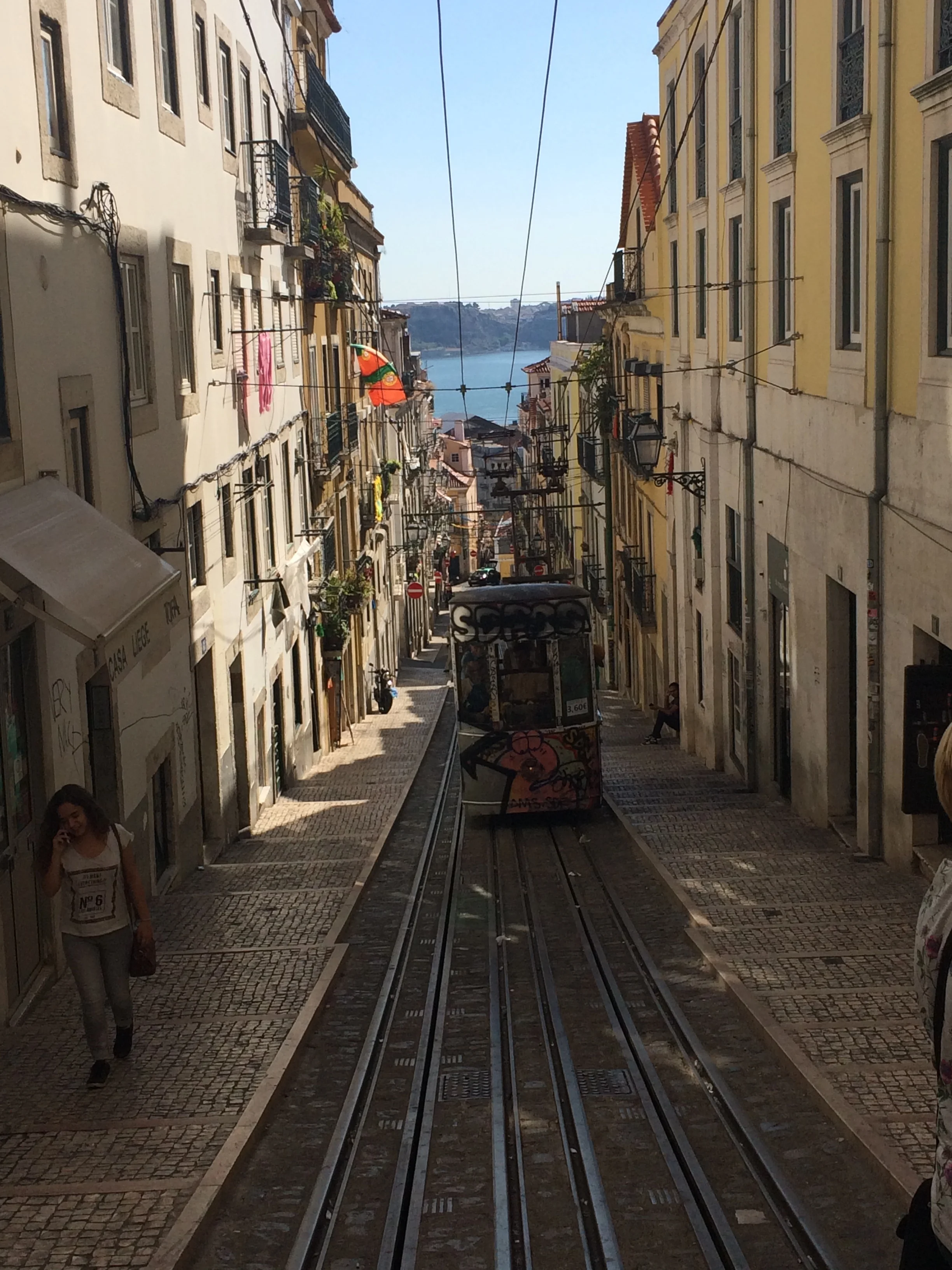 Lisbon's signature streetcars are everywhere