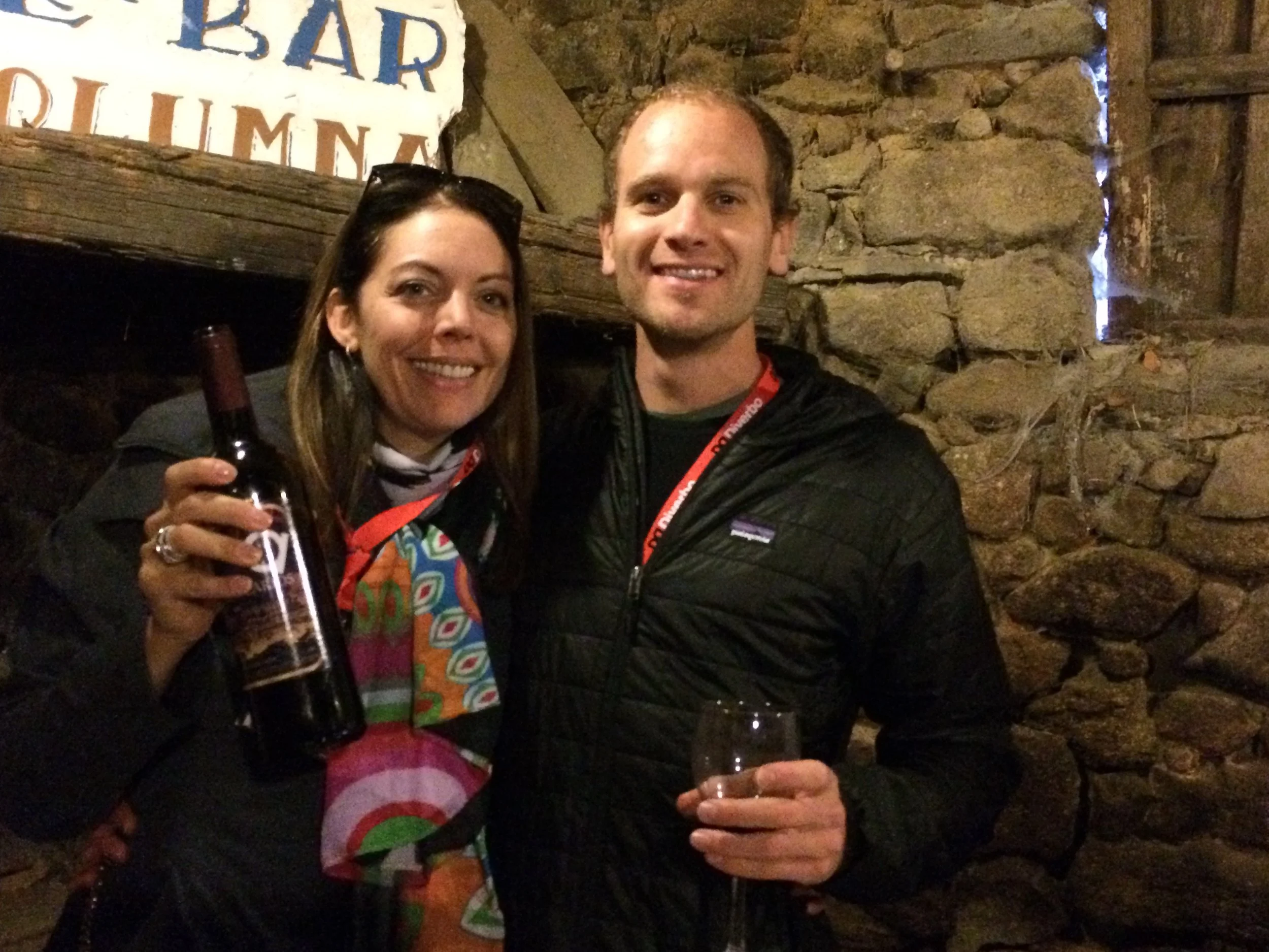 The ultimate conversation starter... P&P at a wine tasting in La Alberca