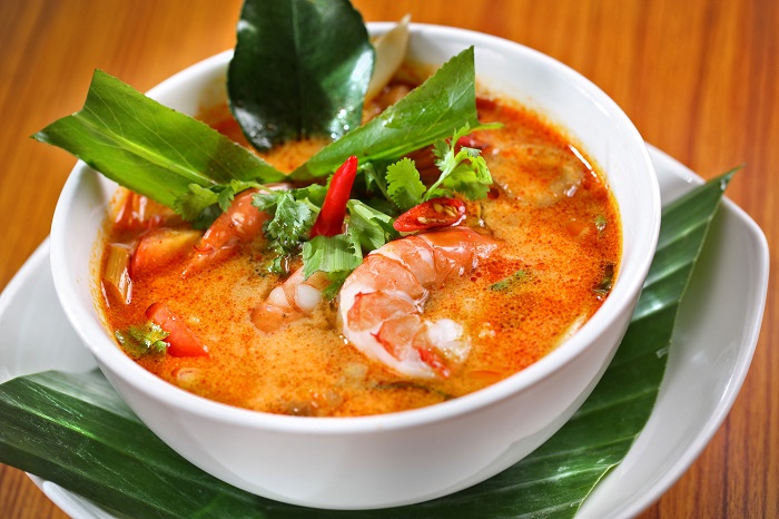 Fiery Thai specialty: Tom Yum Goong.
