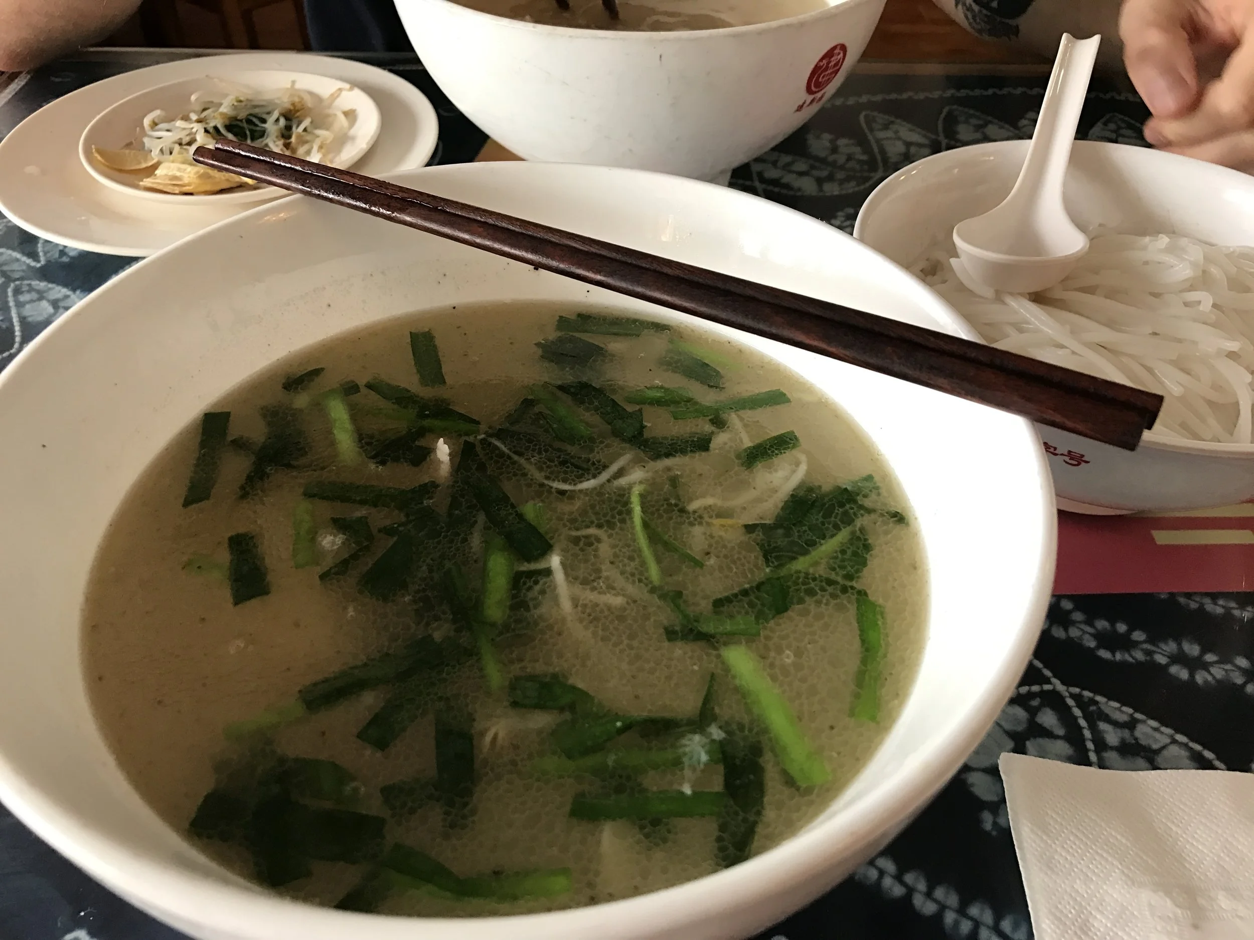Thanks to Perry's Chinese, we successfully ordered Cross Bridge Noodle Soup