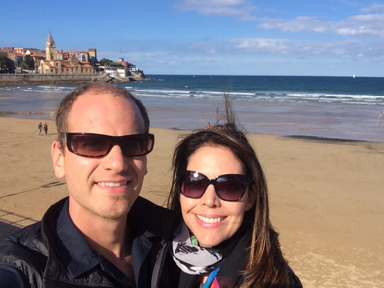 Seafront in Gijon, Spain. October, 2016