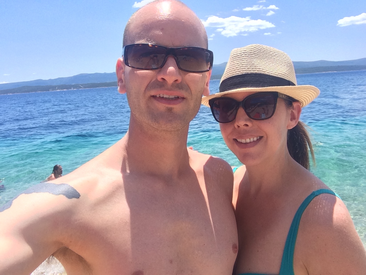 Zlatni Rat Beach on Brac Island near Split, Croatia. July, 2016