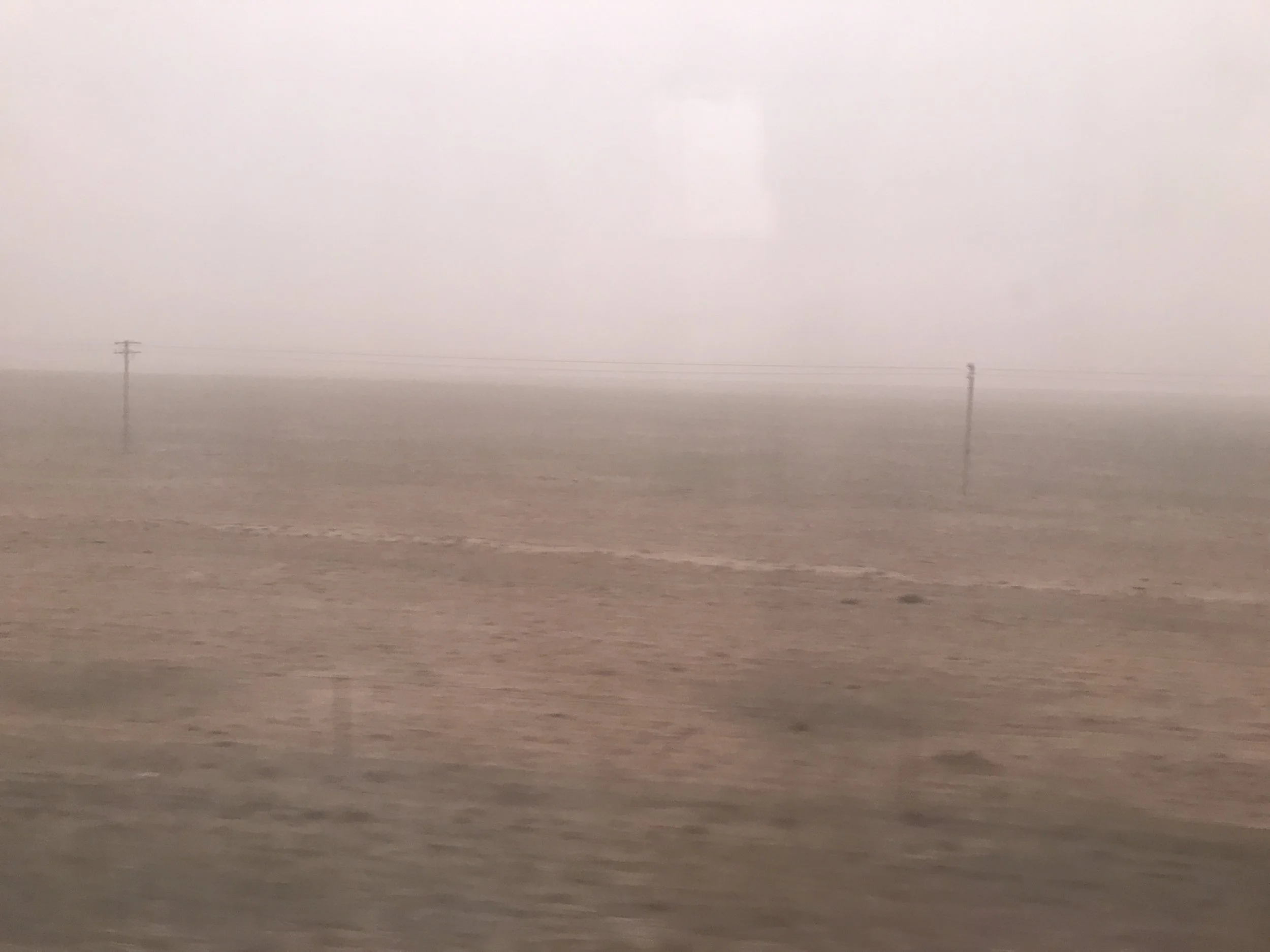 The sandstorm begins