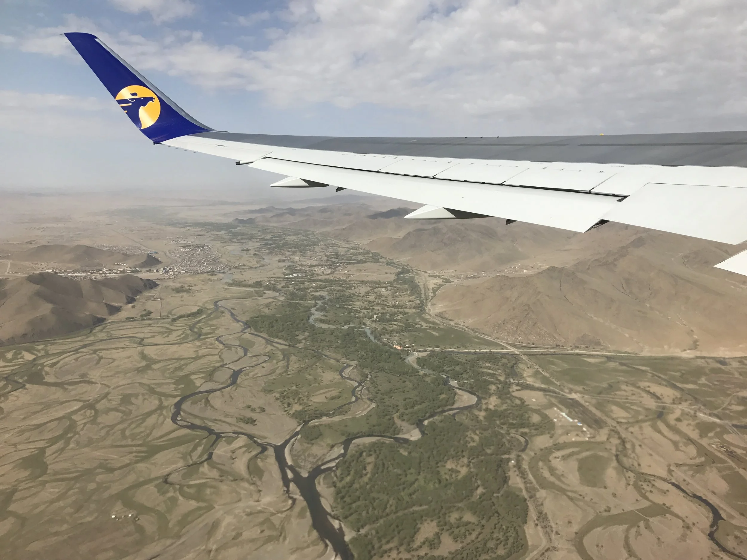 View out my window during our MIAT flight from Ulaan-baatar, Mongolia to Seoul, South Korea