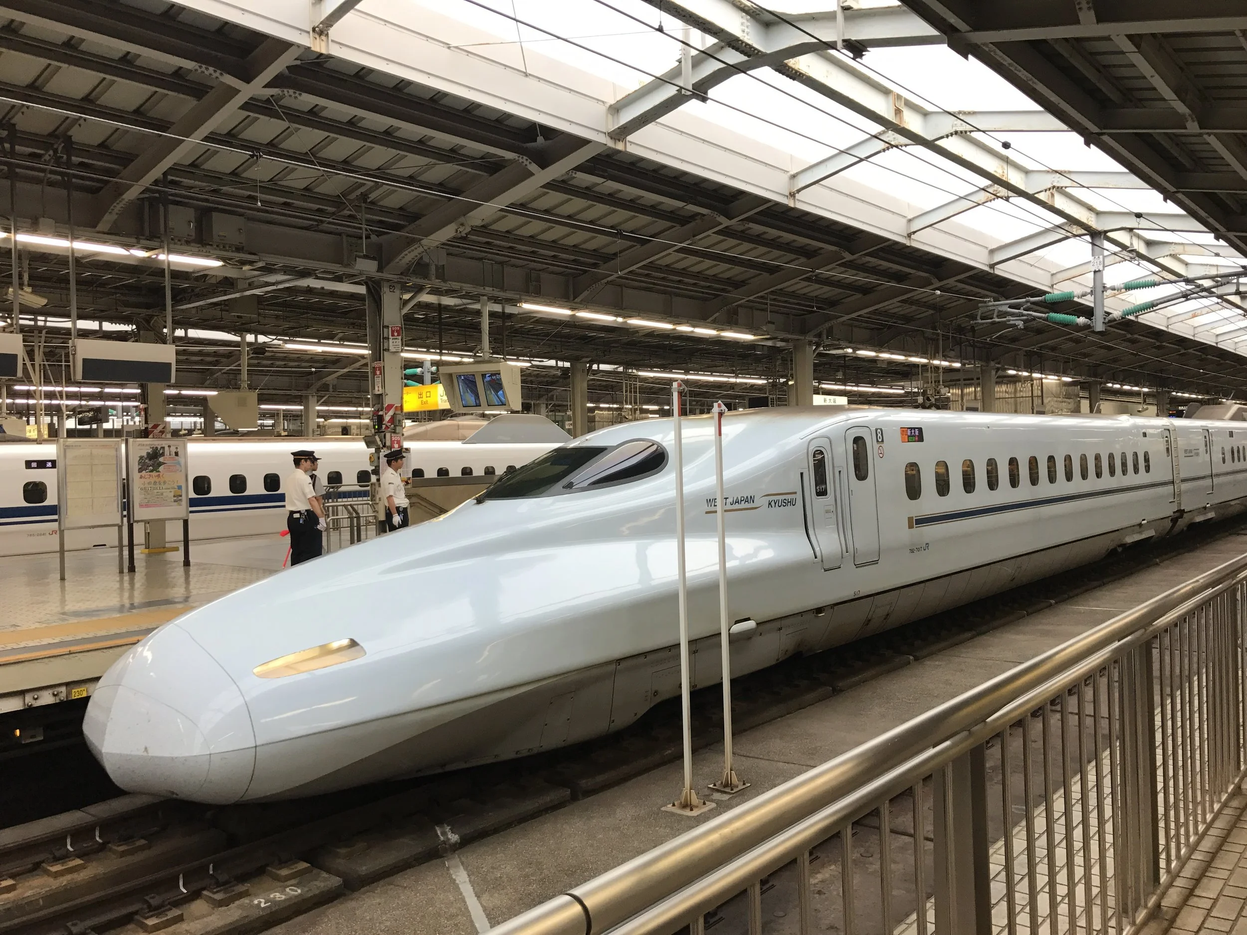 Bullet train in Osaka station