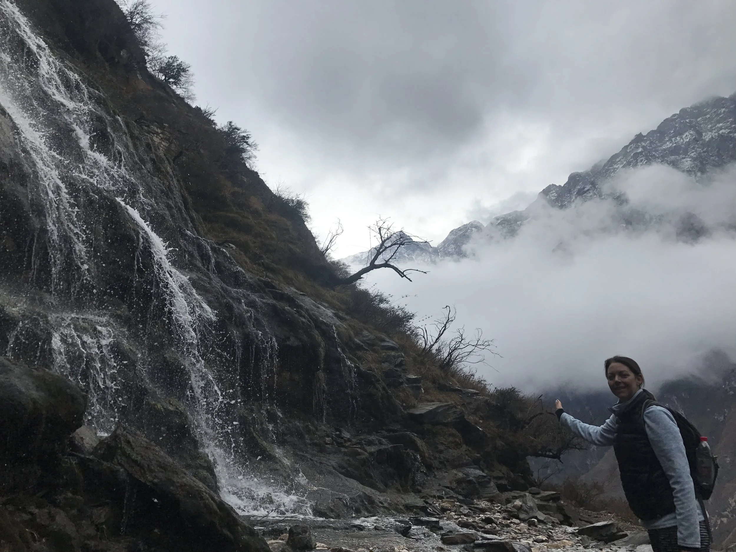 On the upper trail of Tiger Leaping Gorge, Yunnan, China