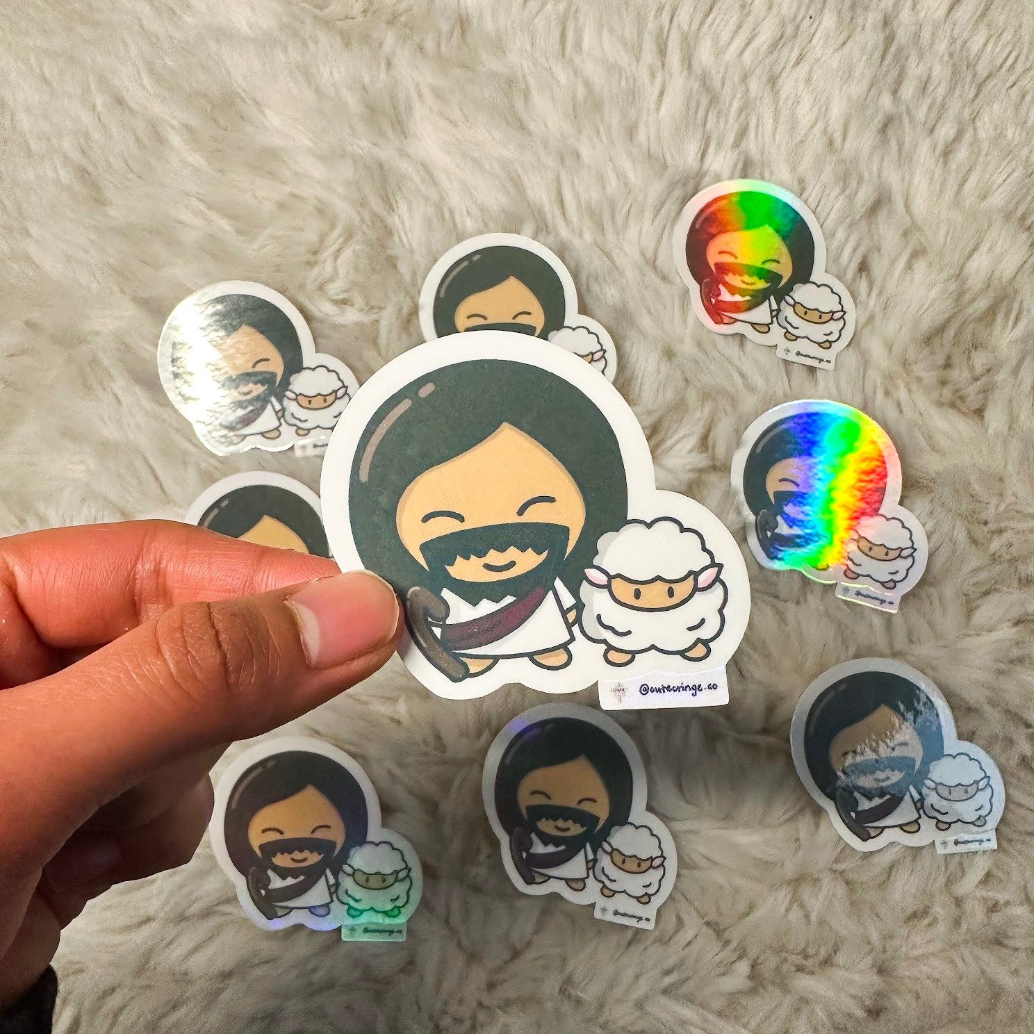 OMK Sticker "Jesus and the Lost Sheep"