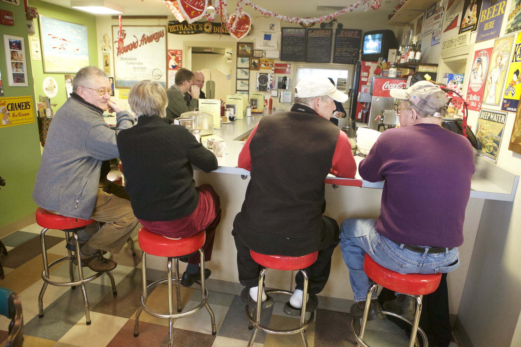 Regulars At Bethanty's Airport Diner