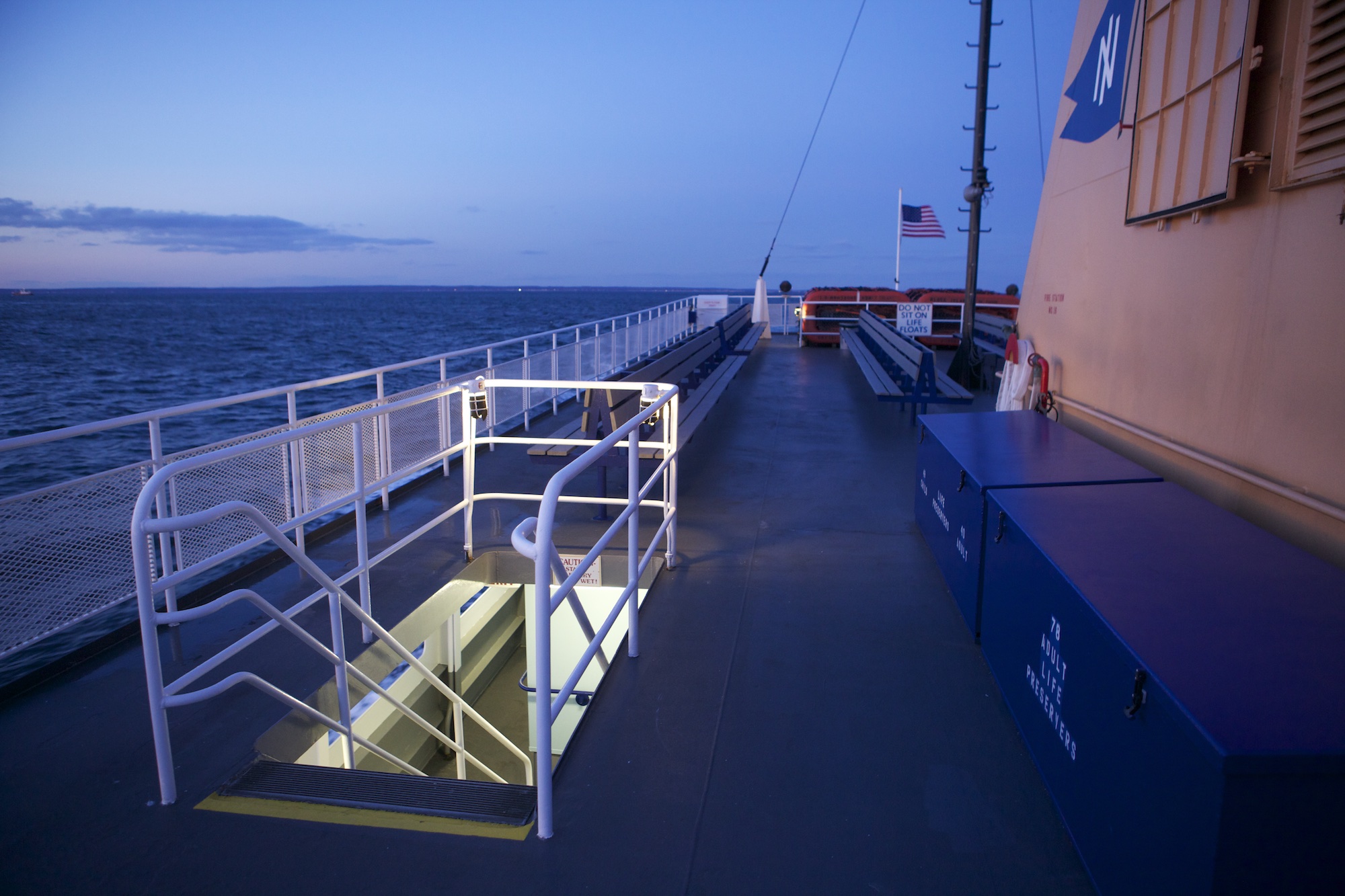 Evening On Block Island Ferry