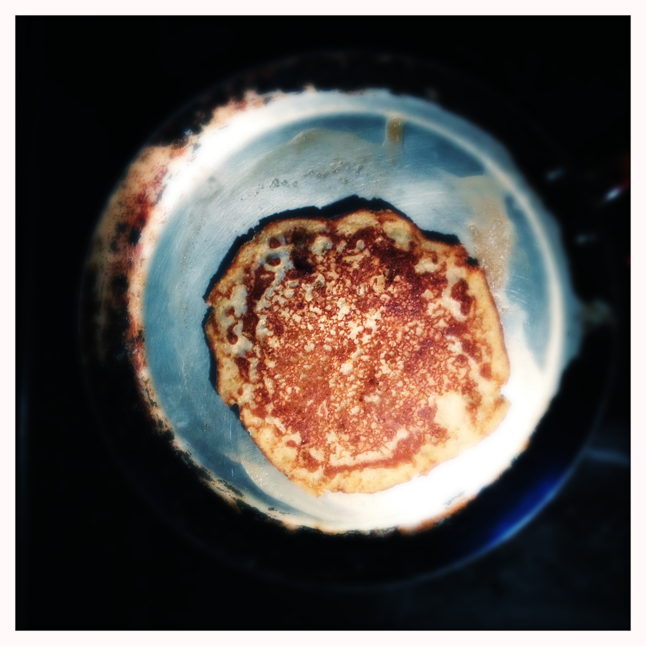 Pancake in the griddle