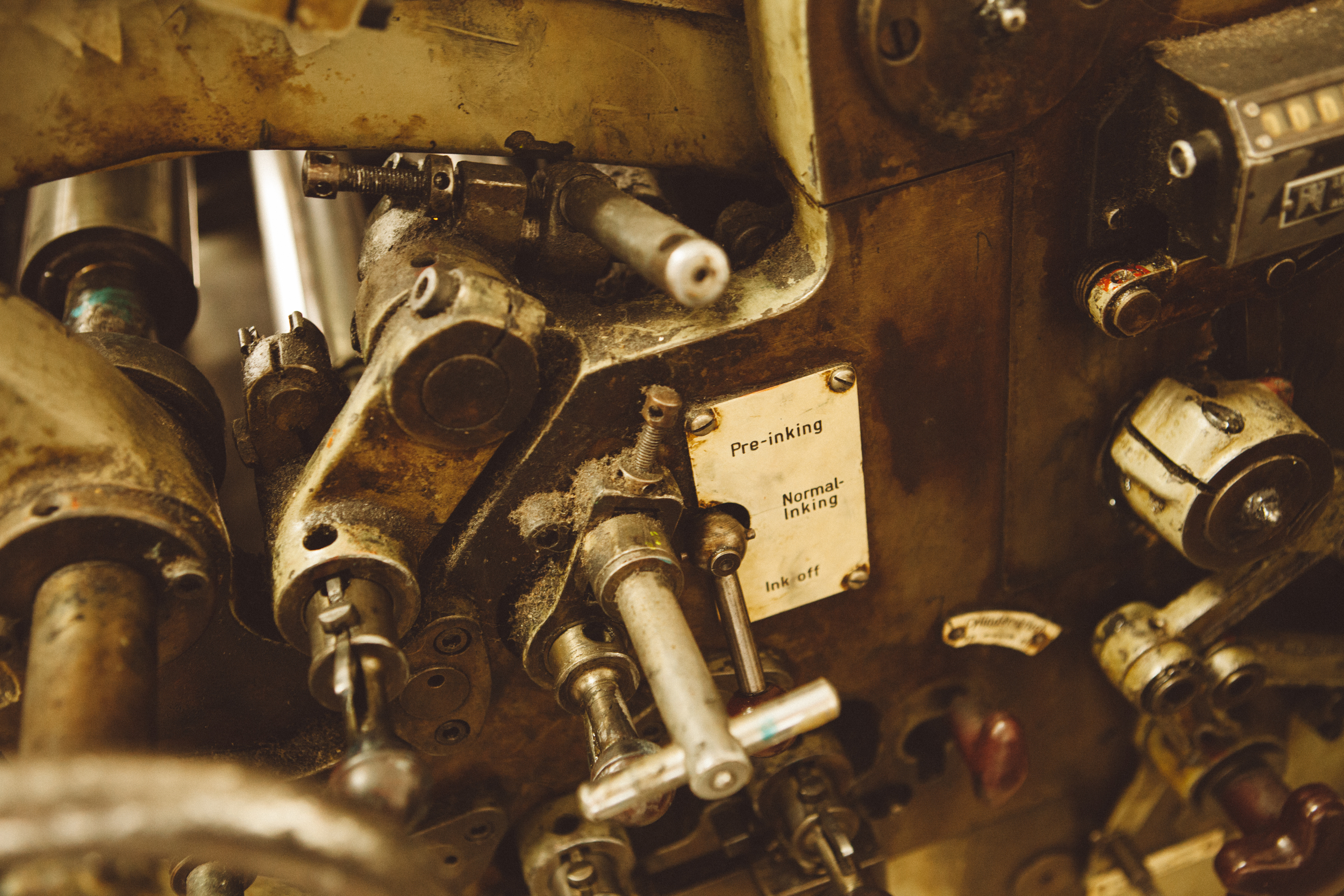 Detail of Print press