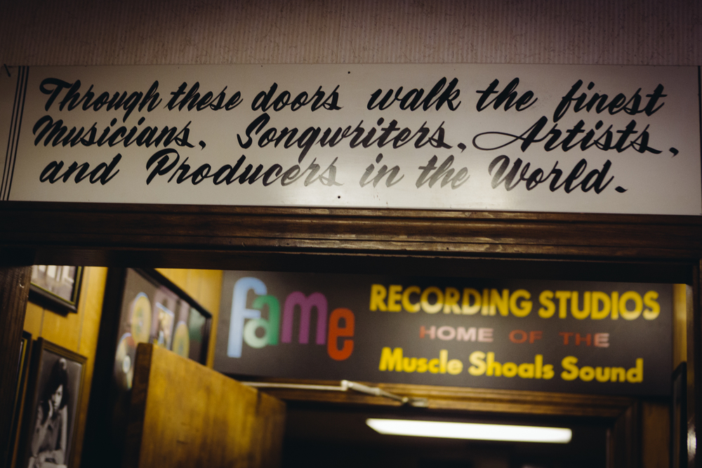 Sign at Fame Recording Studio