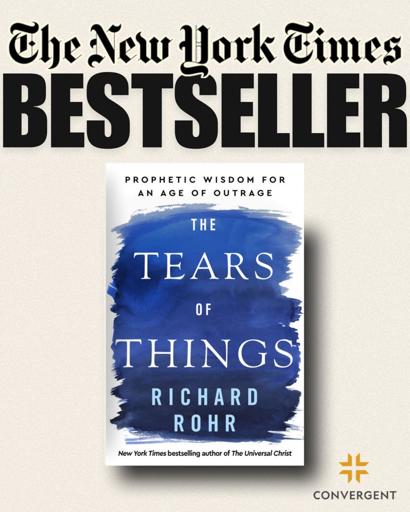 We are proud of all of our clients, but we are especially proud today of Fr Richard Rohr, one of the great spiritual minds of our time, for hitting #2 on the New York Times bestsellers list! 🎆

We are proud to have represented The Tears of Things, a