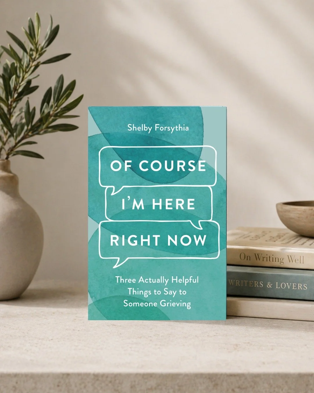 Grief can leave us speechless, but silence isn't always the answer. Of Course I'm Here Right Now by @shelbyforsythia gives you the words to show up for the people you love most, even when it feels impossible. This is a beautiful contribution to the o