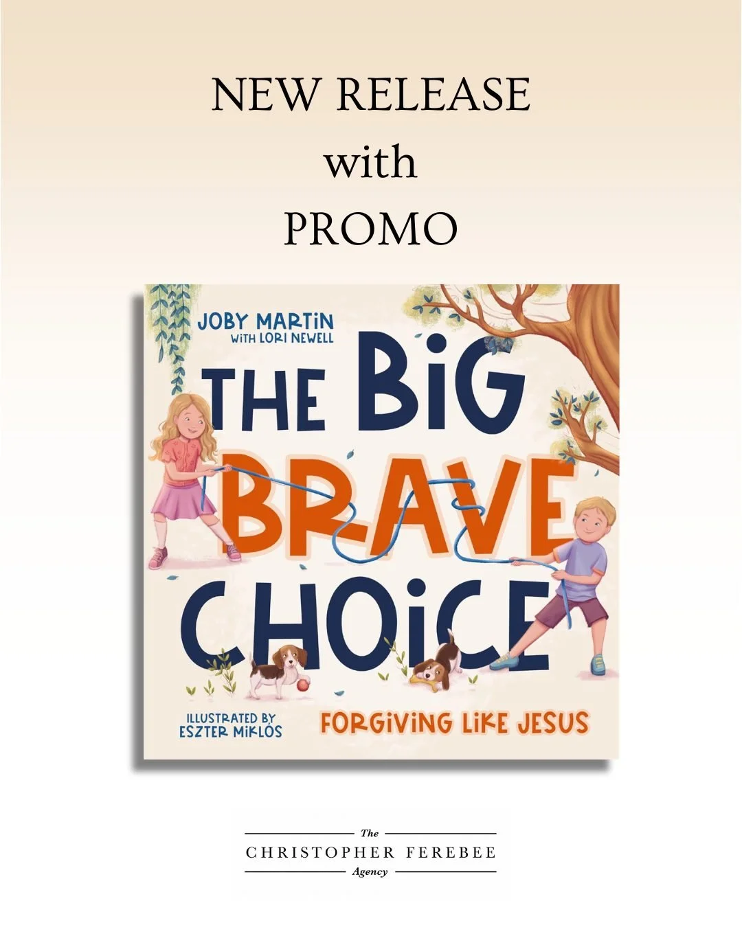 It's here! The Big Brave Choice: Forgiving Like Jesus by Pastor Joby Martin @jobypmartin, written with Lori Newell @lorinewell_ and illustrated by Eszter Mikl&oacute;s, is officially out in the world today! 

These pages are something special and to 
