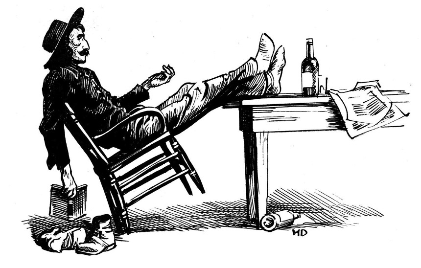 Charlie, the learn-ed one, during his days studying law.