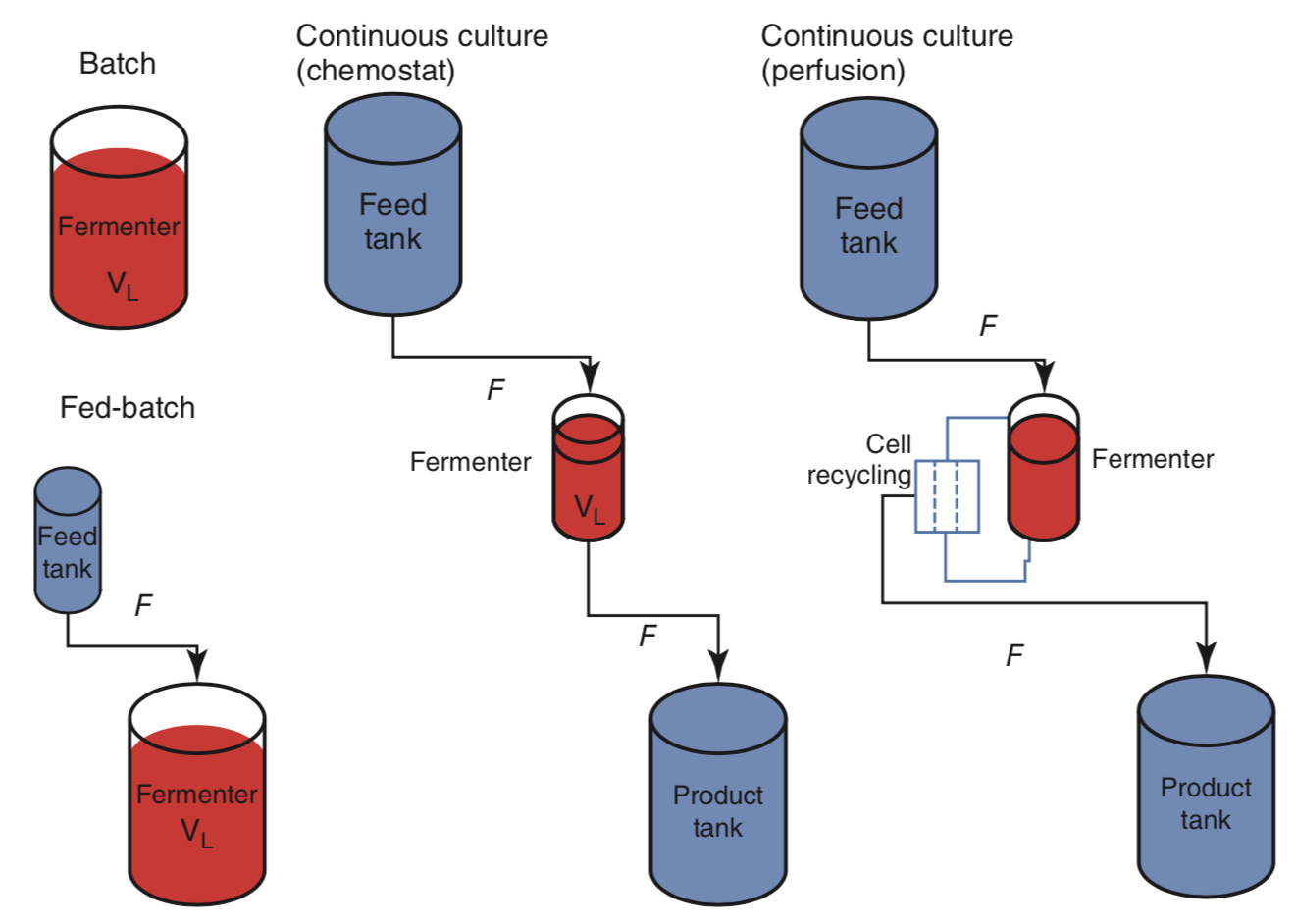 Figure 1. A simple schematic of different bioprocessing methods. From (Meyer, Minas, and Schmidhalter 2017) .
