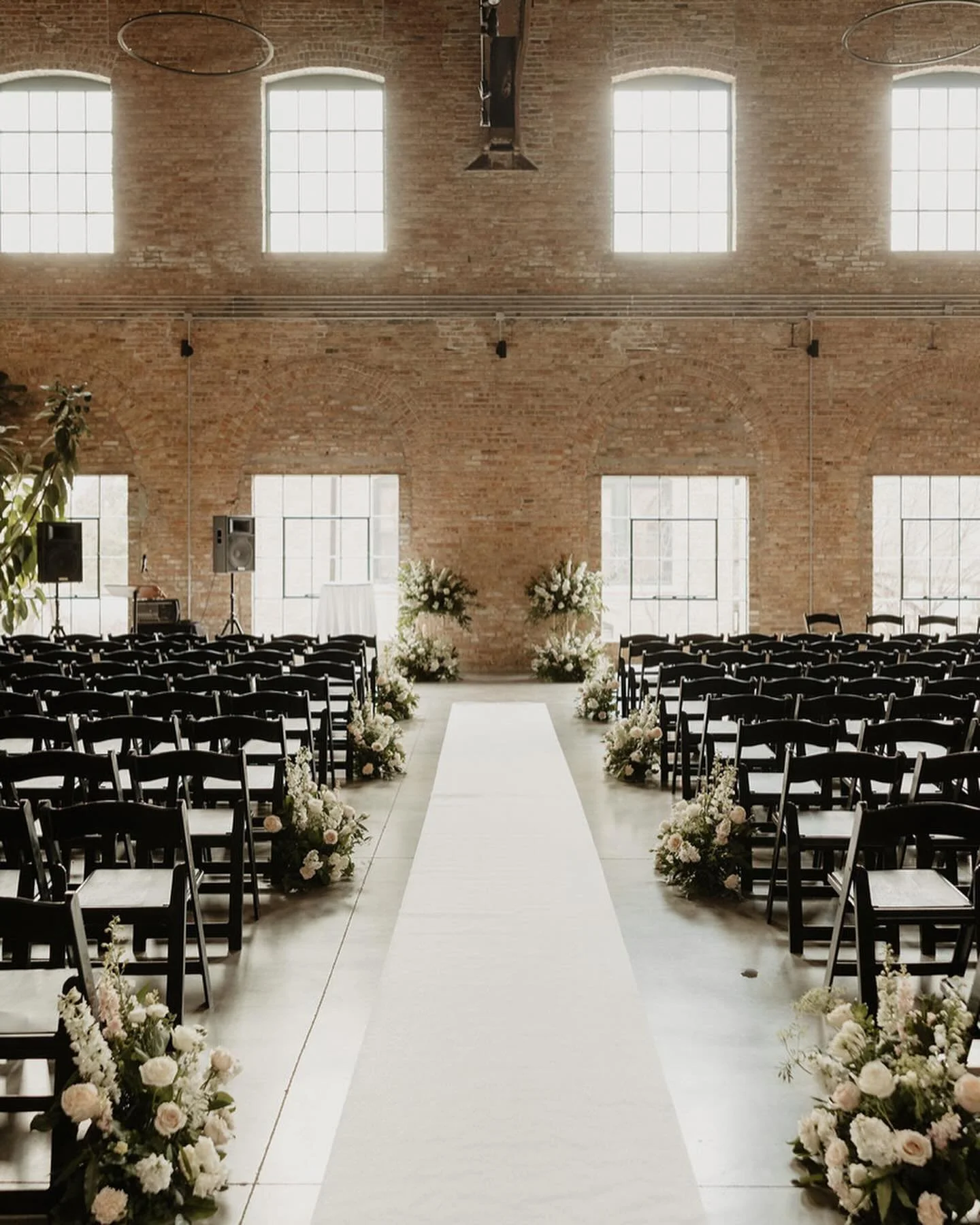 From ceremony to reception. I always love repurposing designs to be incorporated throughout the entire event.