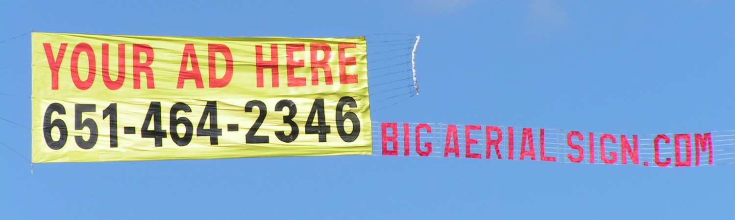 Banner Towing And Aerial Advertising Services For Minnesota