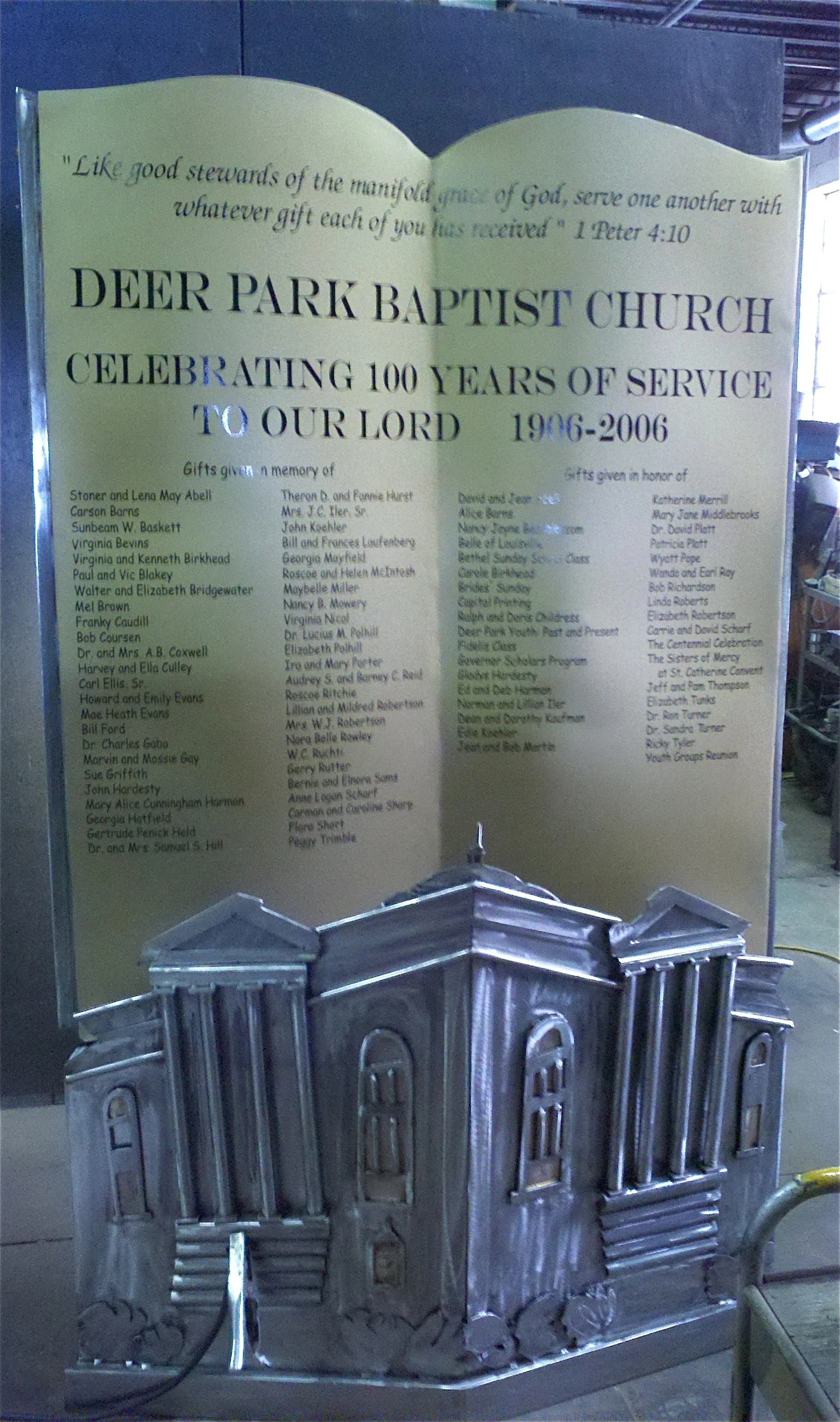 CHURCH PLEDGE ART PROJECT