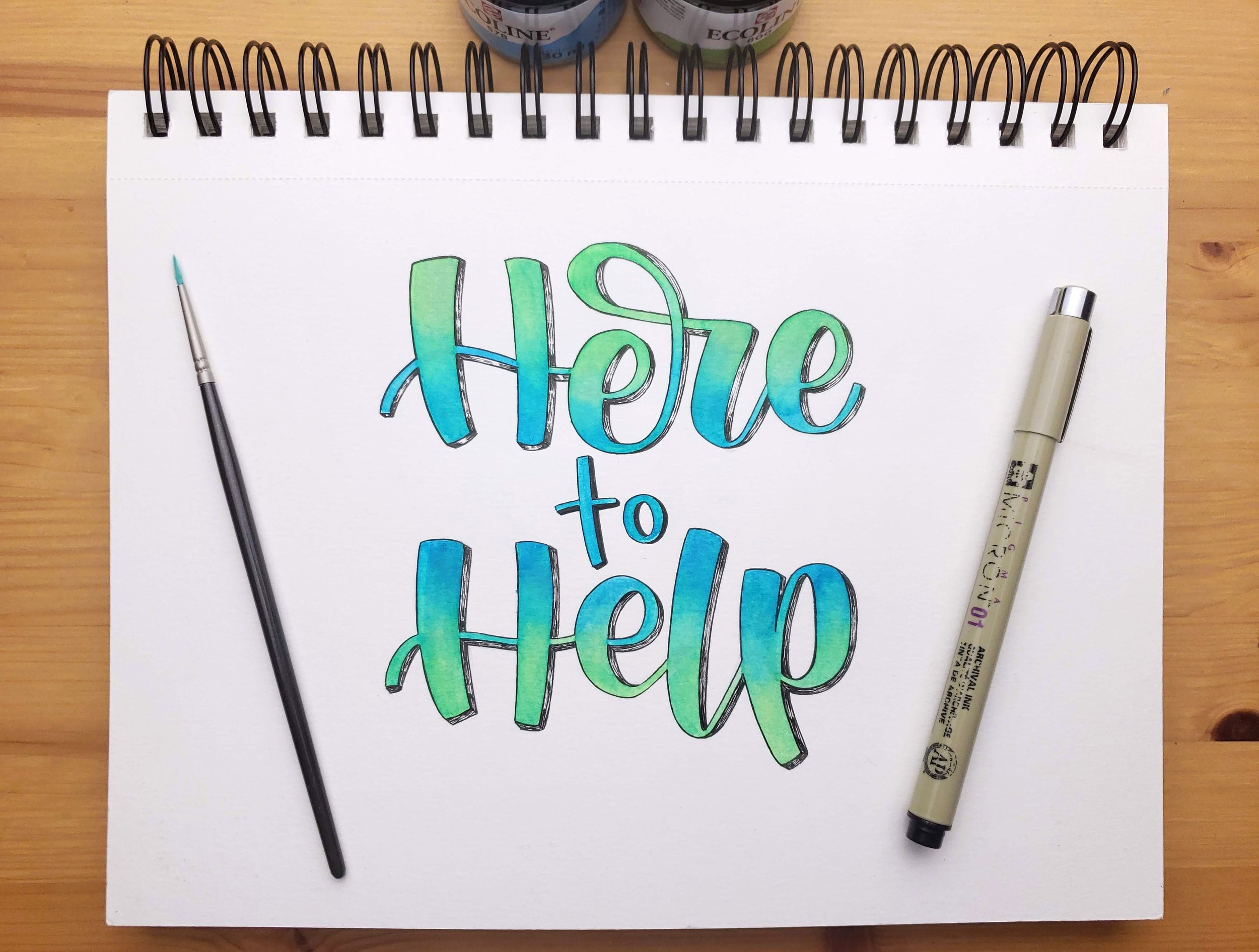 Here to help — Letters By Gigi