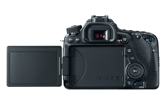 Canon's rotatable and flippable LCD, one of the nicest moveable LCD mechanisms in the market