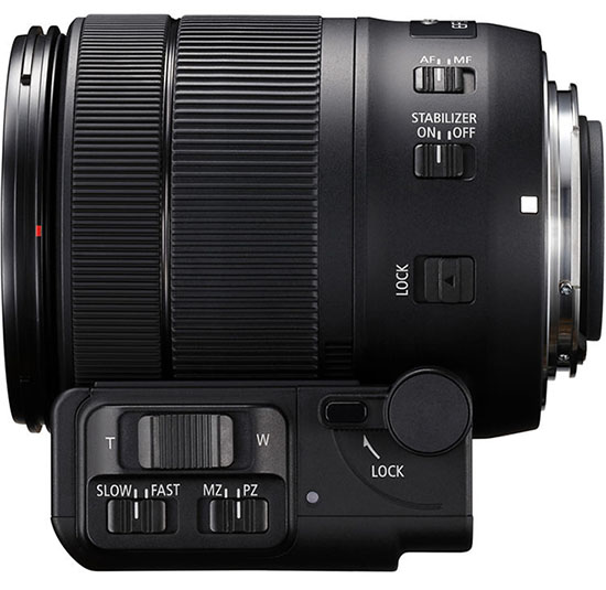 The PZ-E1 power zoom adapter attached to the new 18-135 